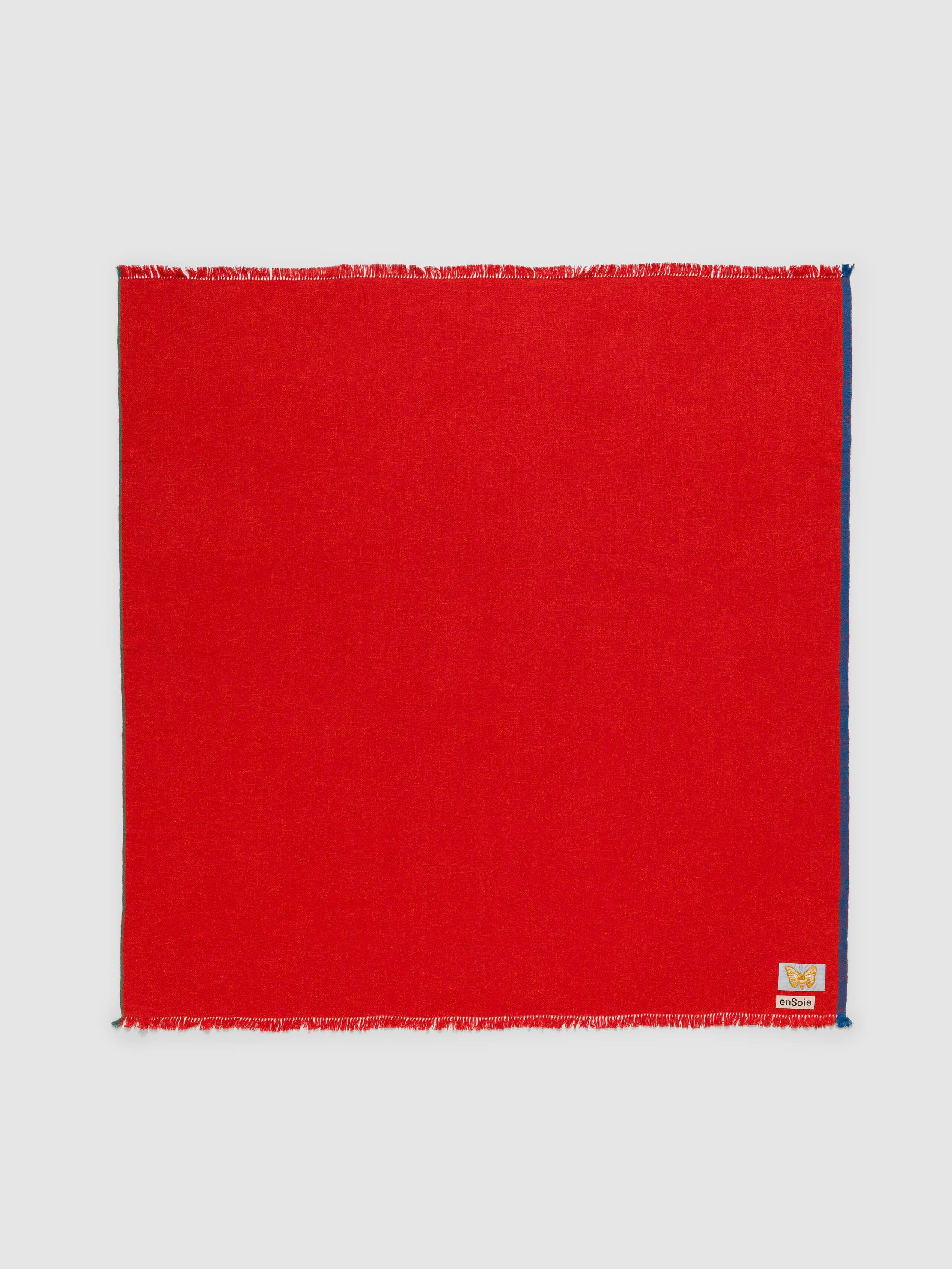 Picture of a red silk scarf