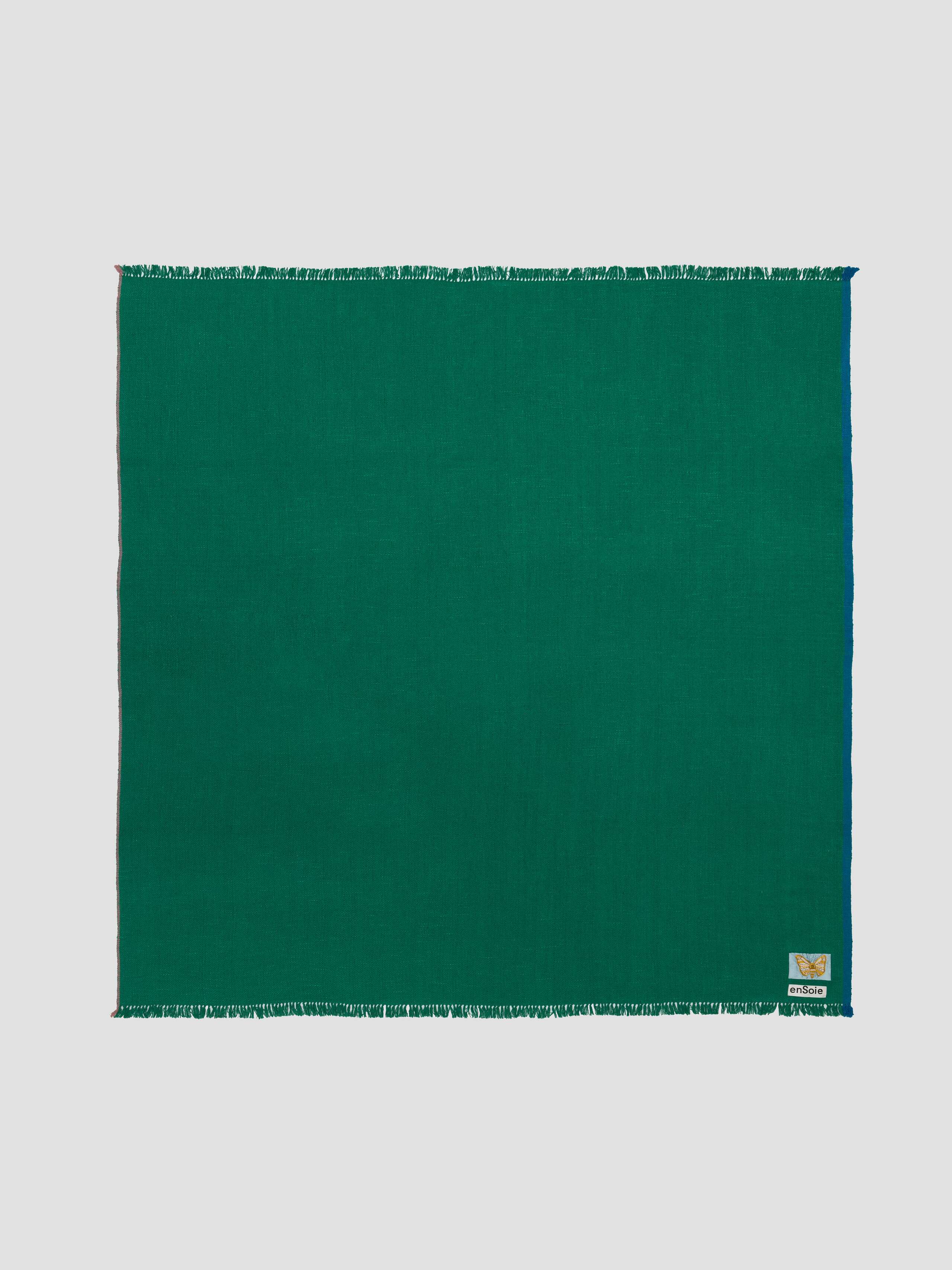Picture of a green silk scarf