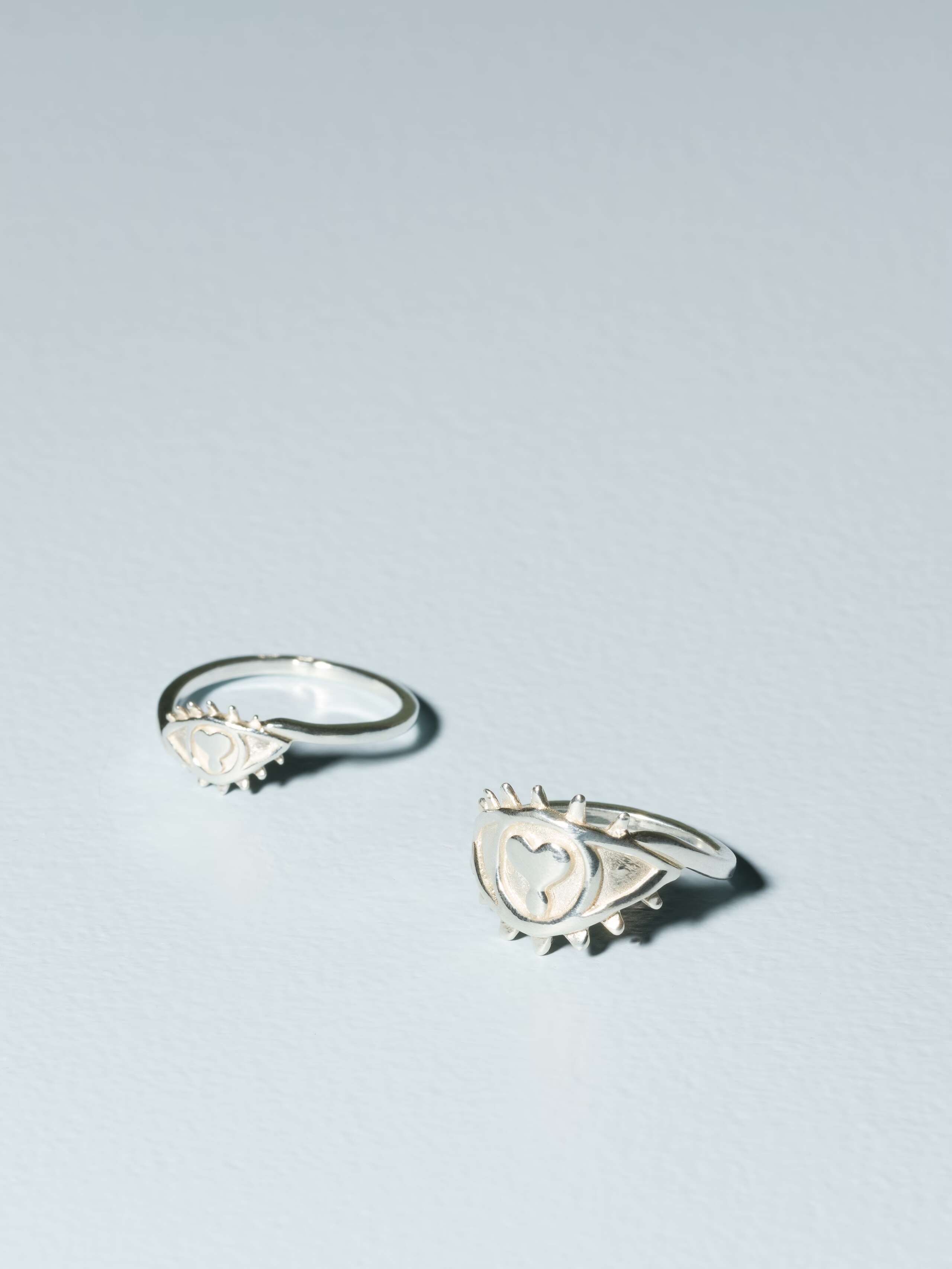 Open Eye Ring in sterling silver in two sizes