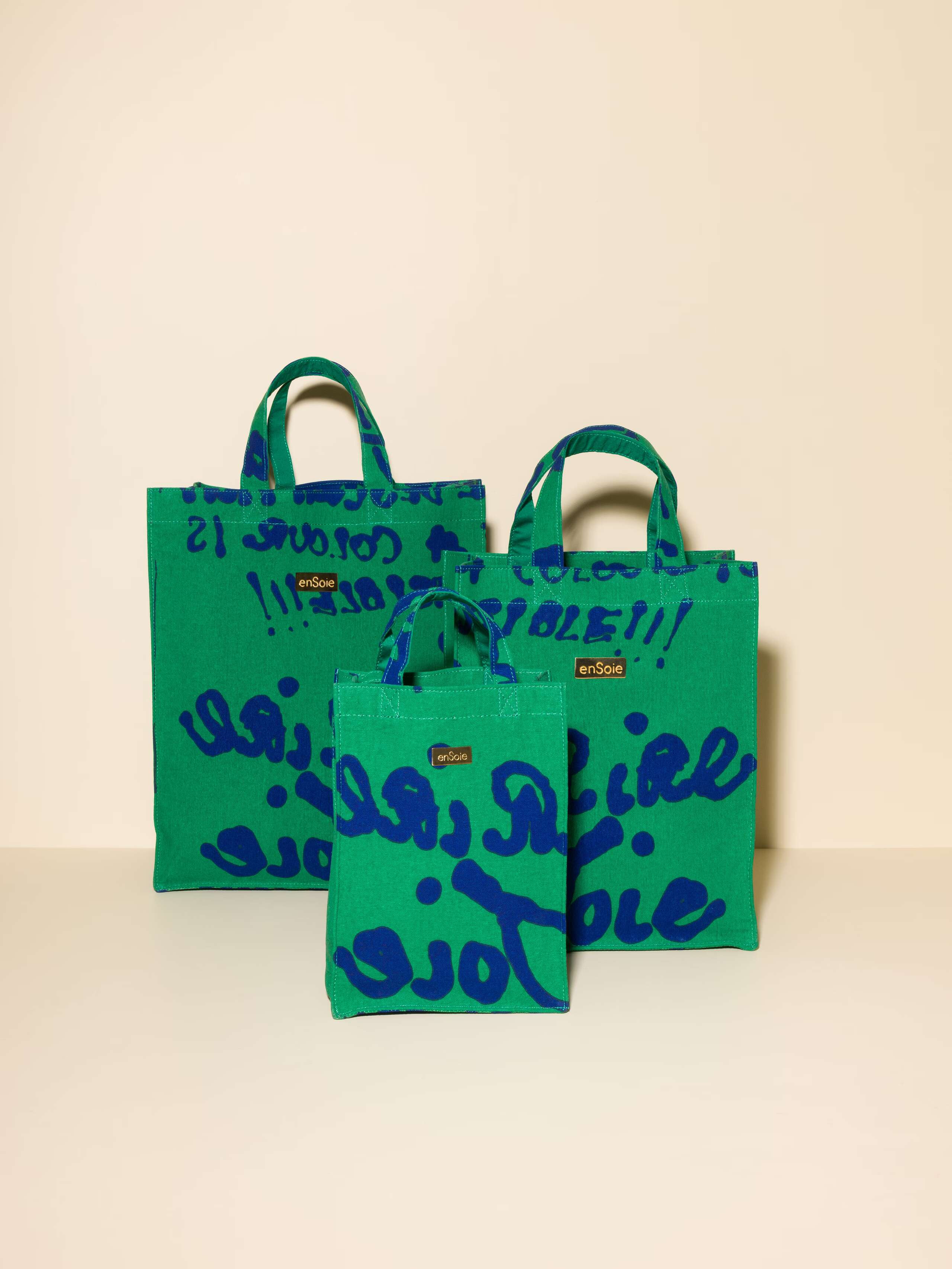 Cabas bag Proverb Green Blue