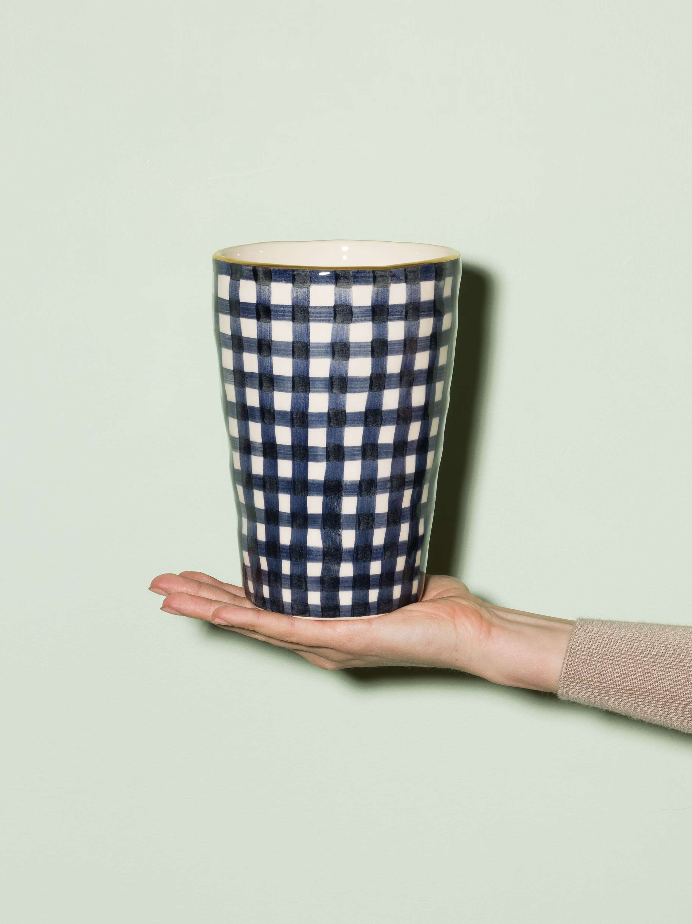 Sourire small vase vichy