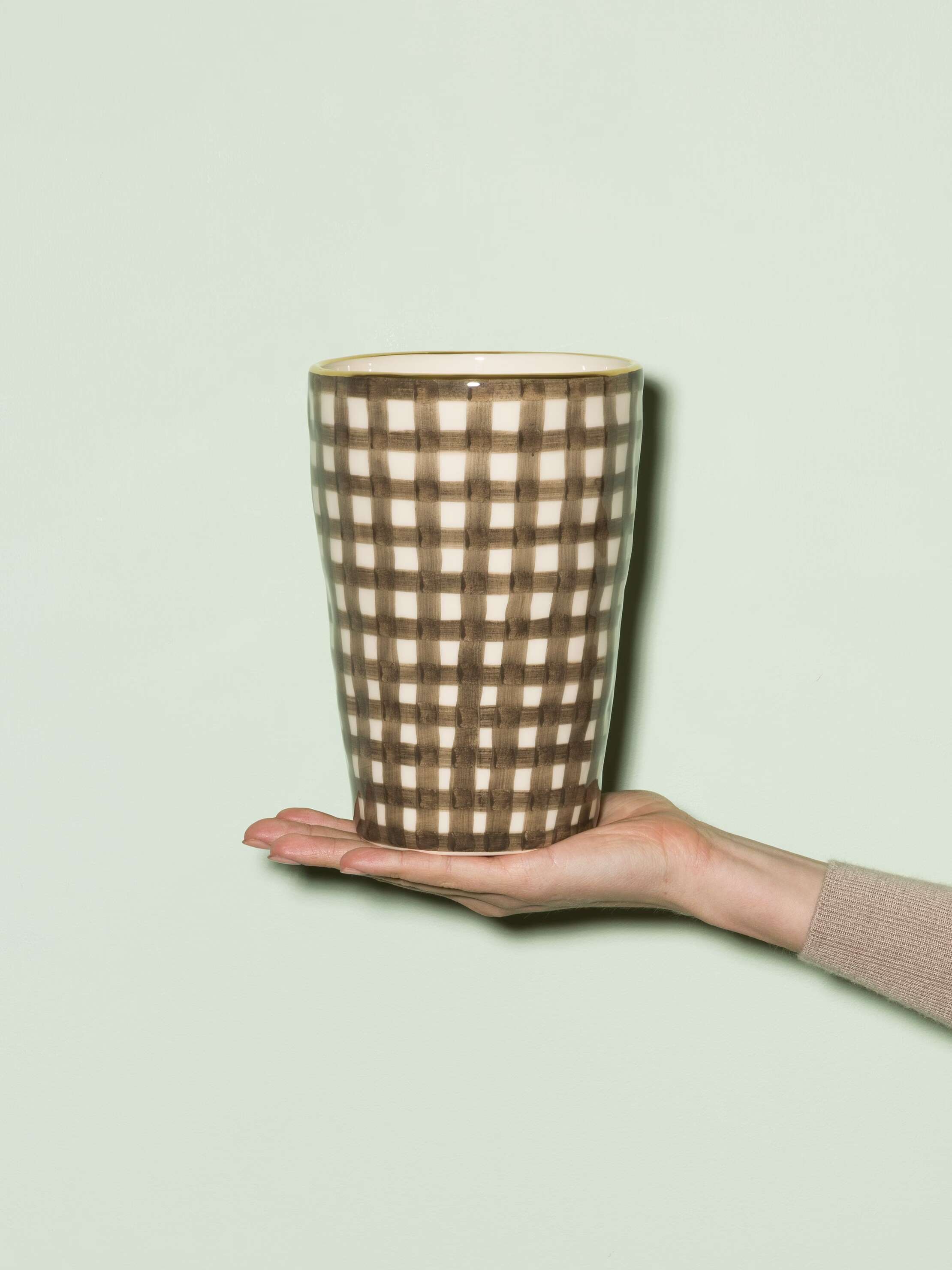 Sourire small vase vichy