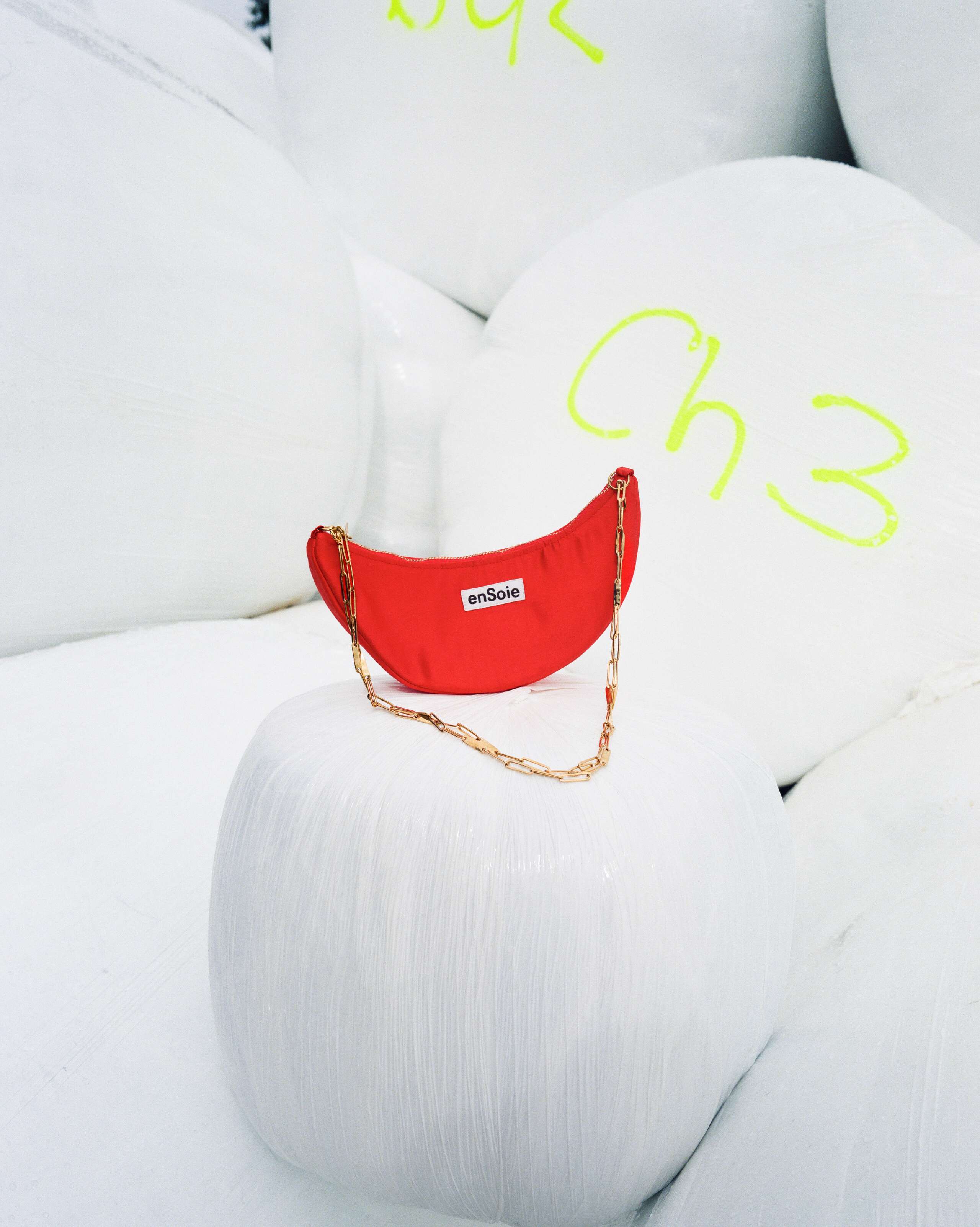 Picture of a red moon bag