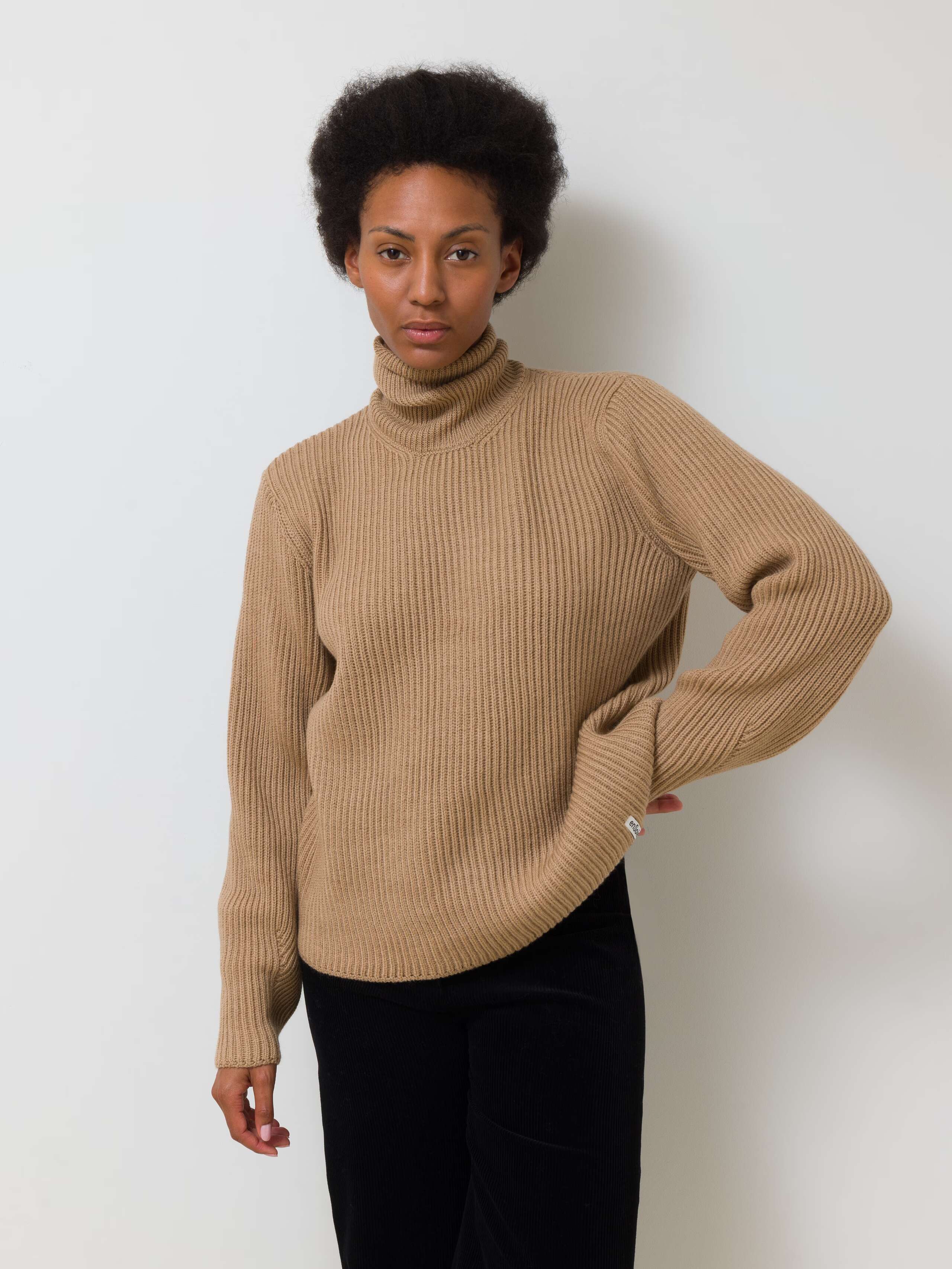Hay beige eira wool turtleneck