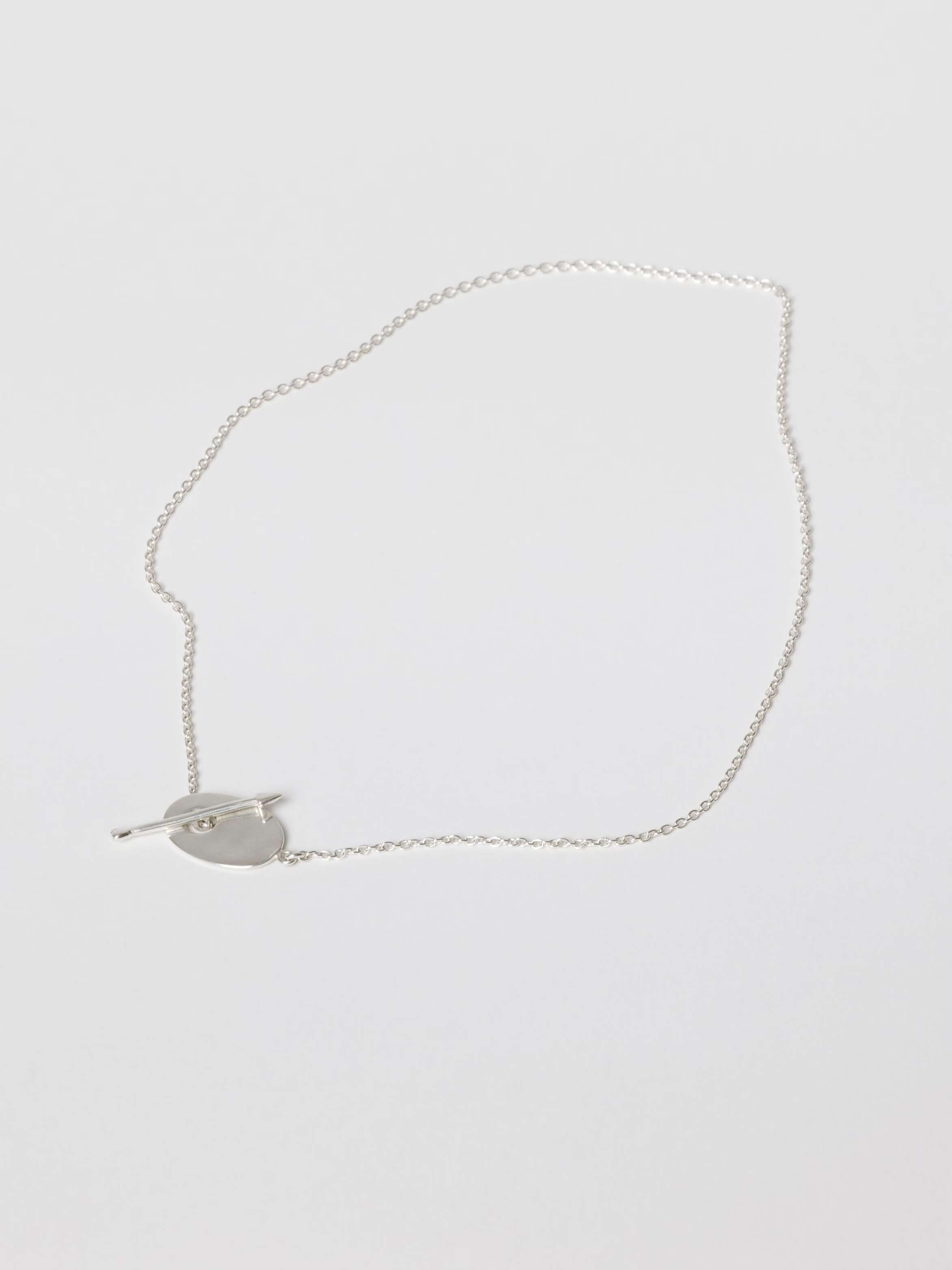 Oval Arrow necklace sterling silver