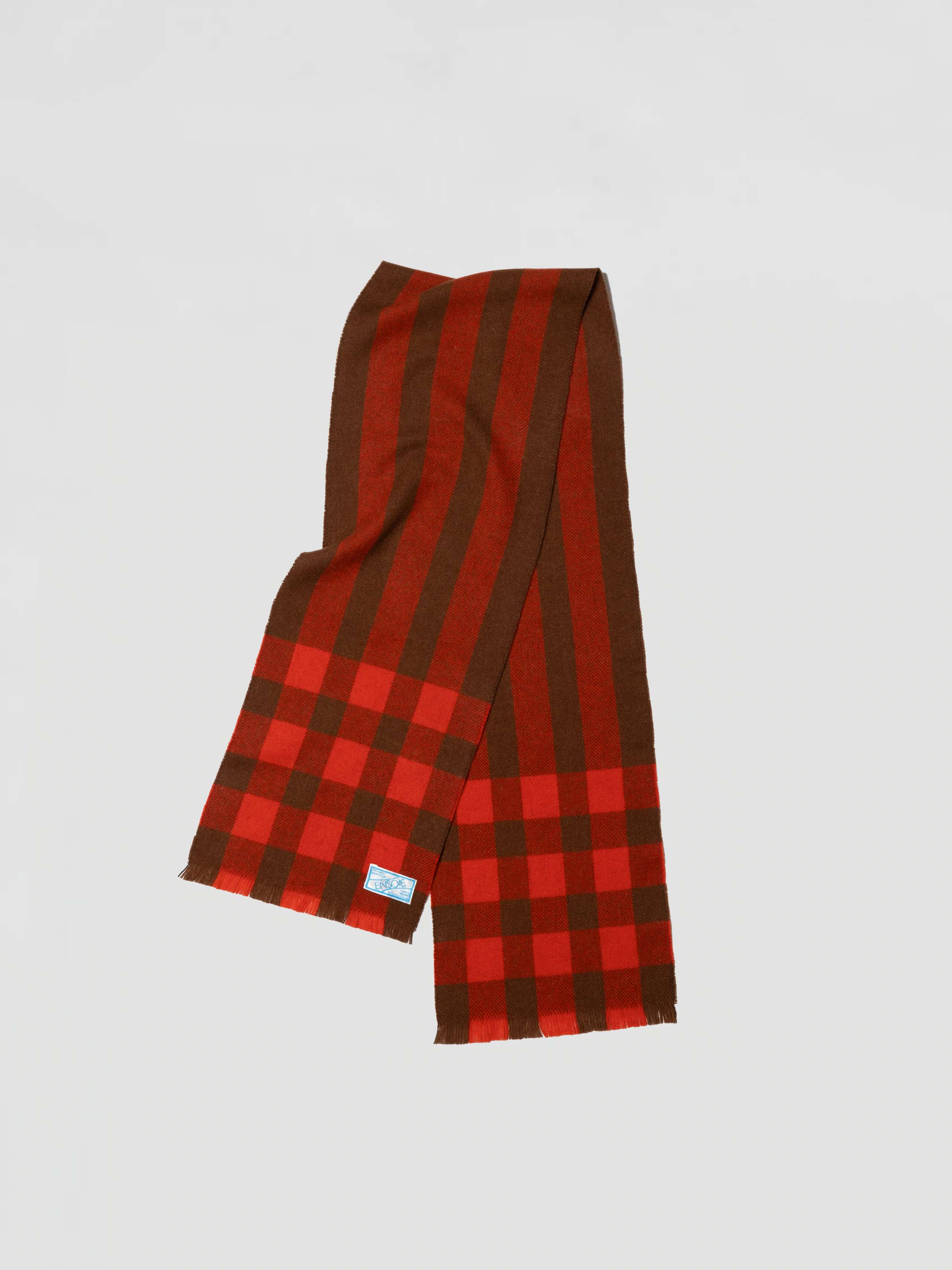 Dale Scarf wool striped vichy