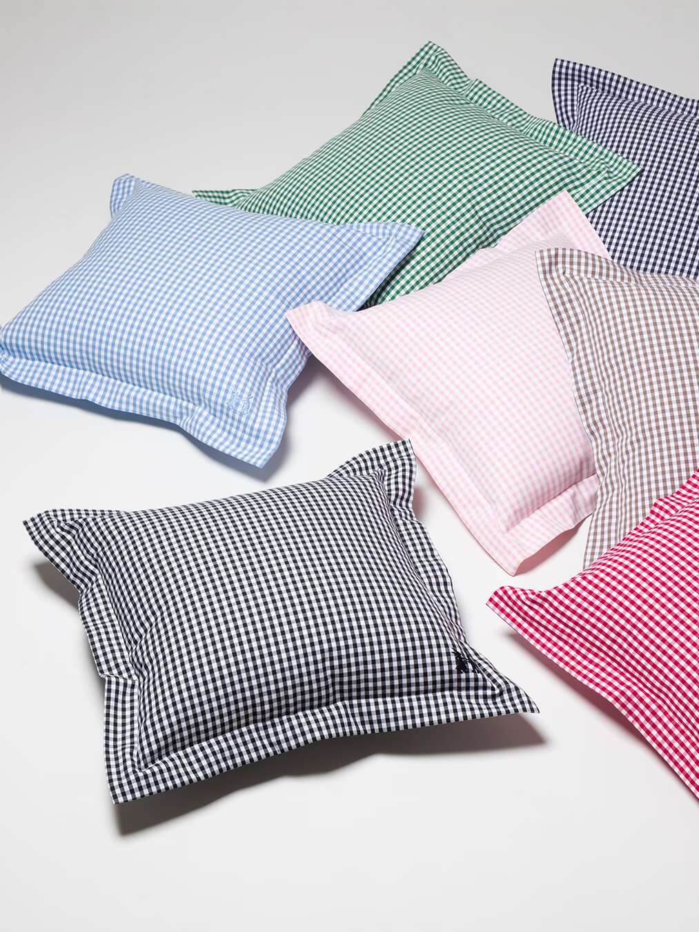Vichy frame pillow cover in seven colours