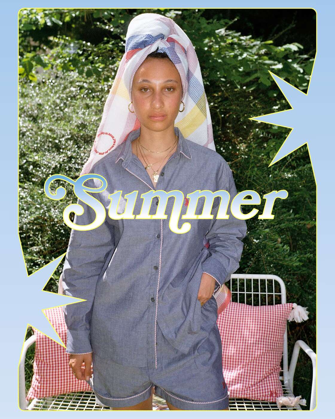 Women in a summery sleeper set
