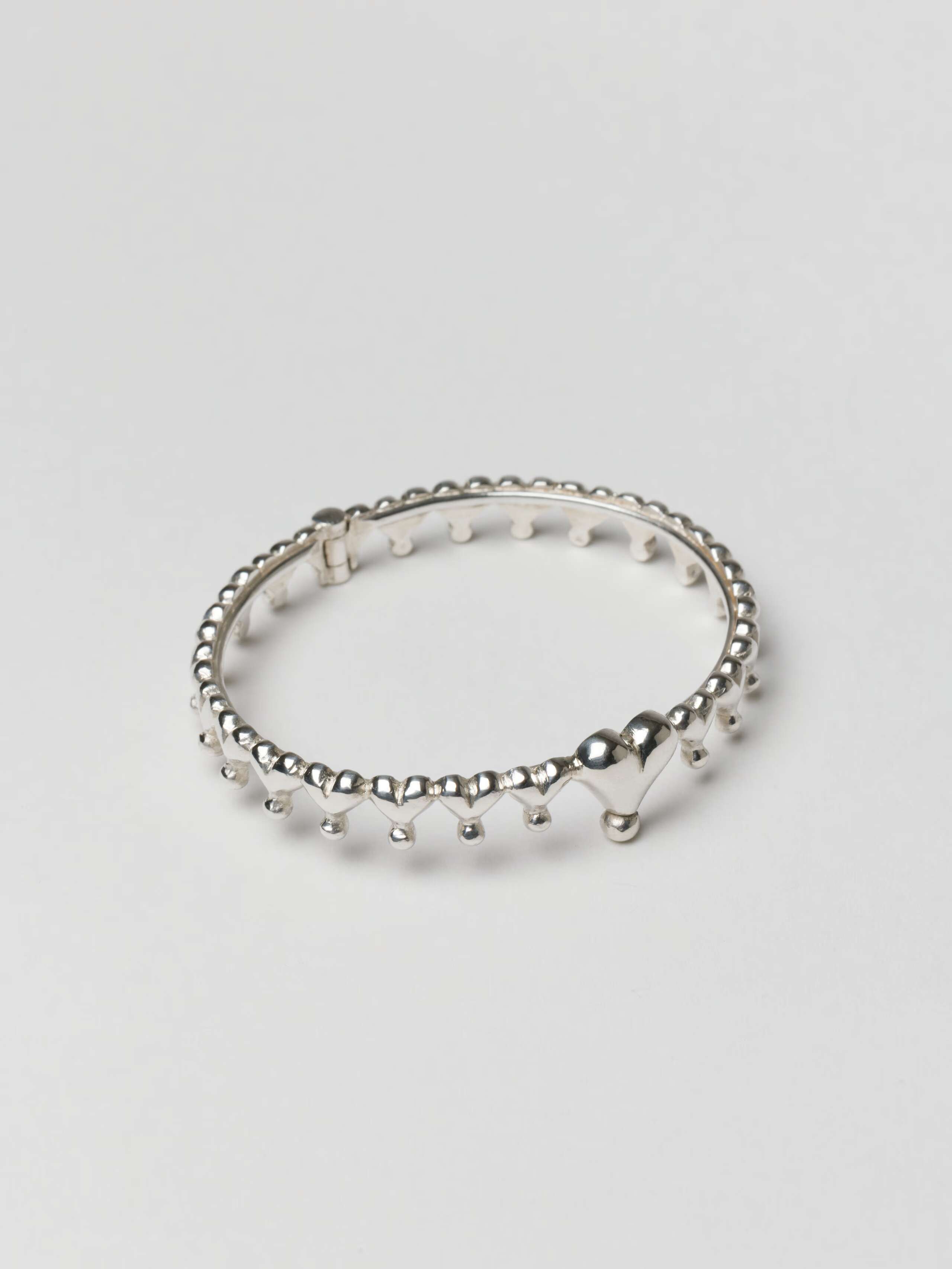 Infinity love bangle in sterling silver