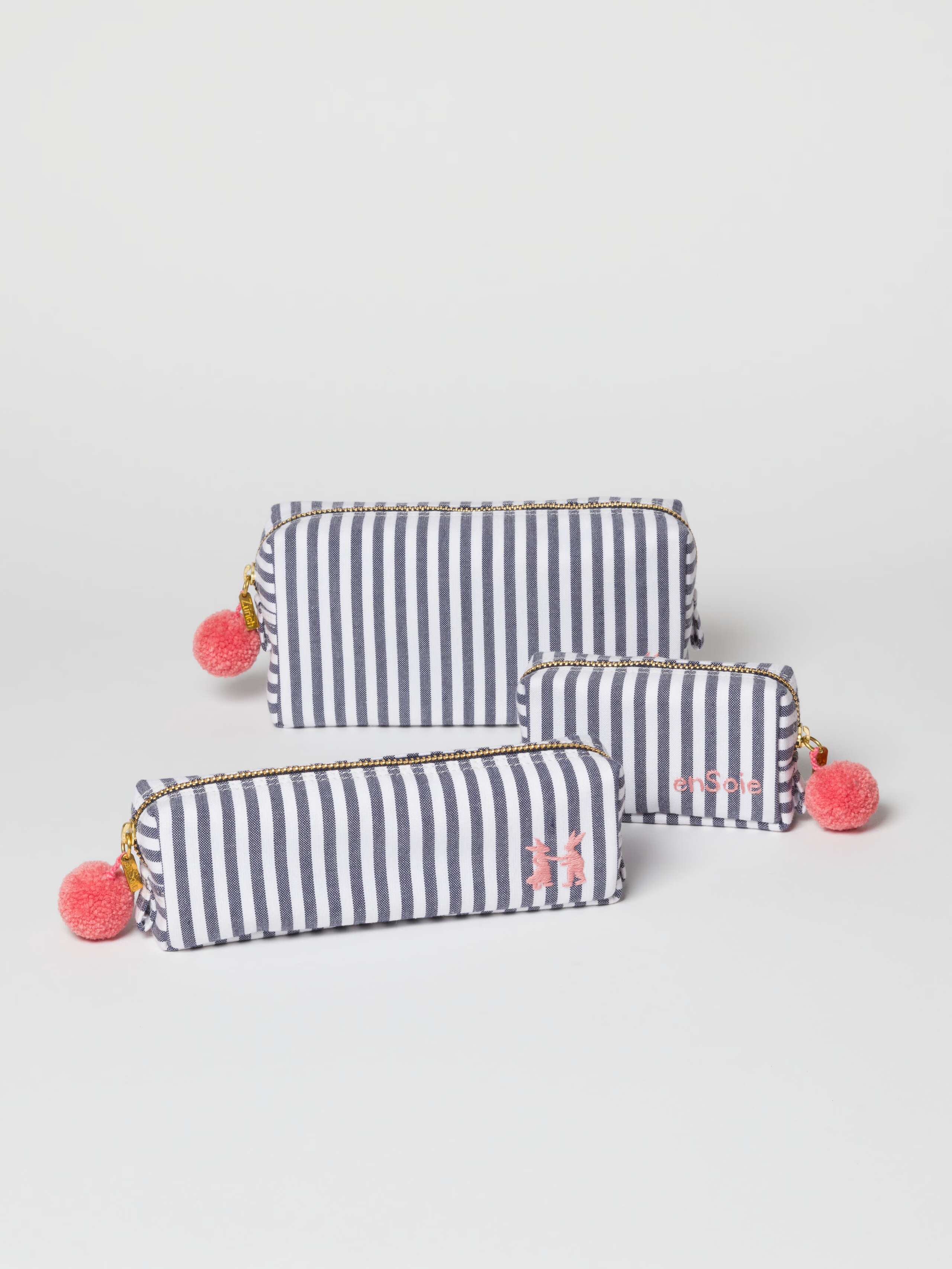 Linda toiletry bags in Zurich Navy stripes