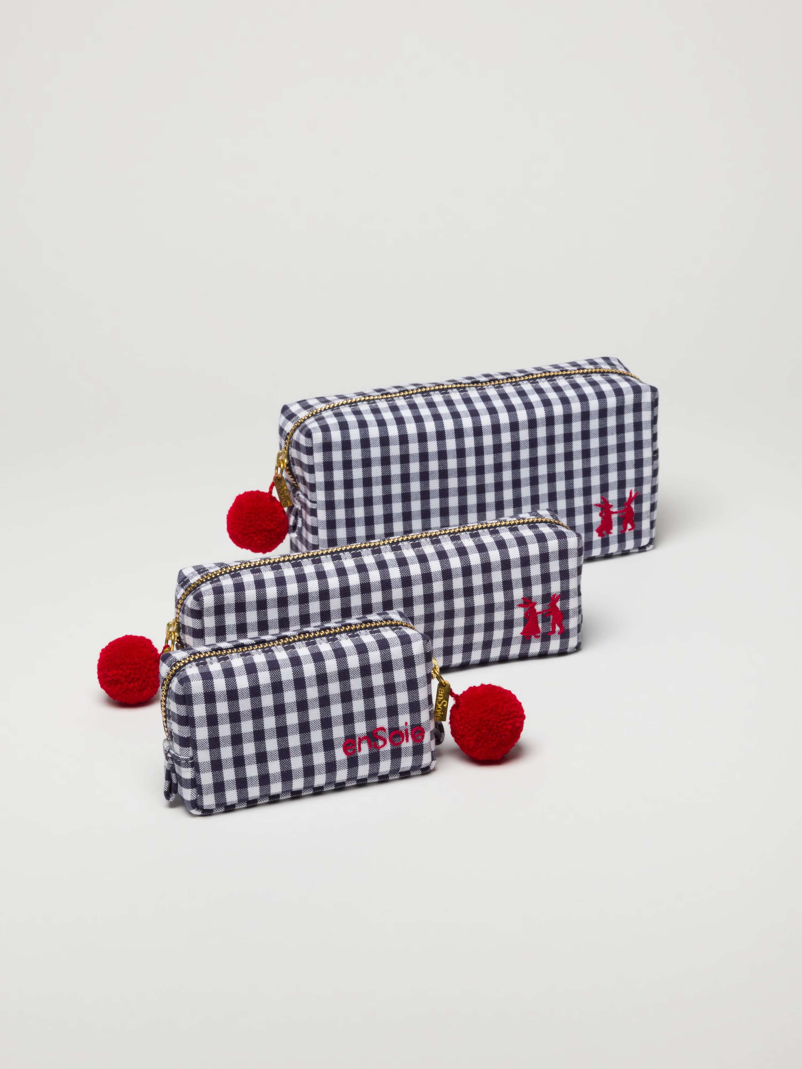 Linda Toiletry bag in Zurich Navy vichy