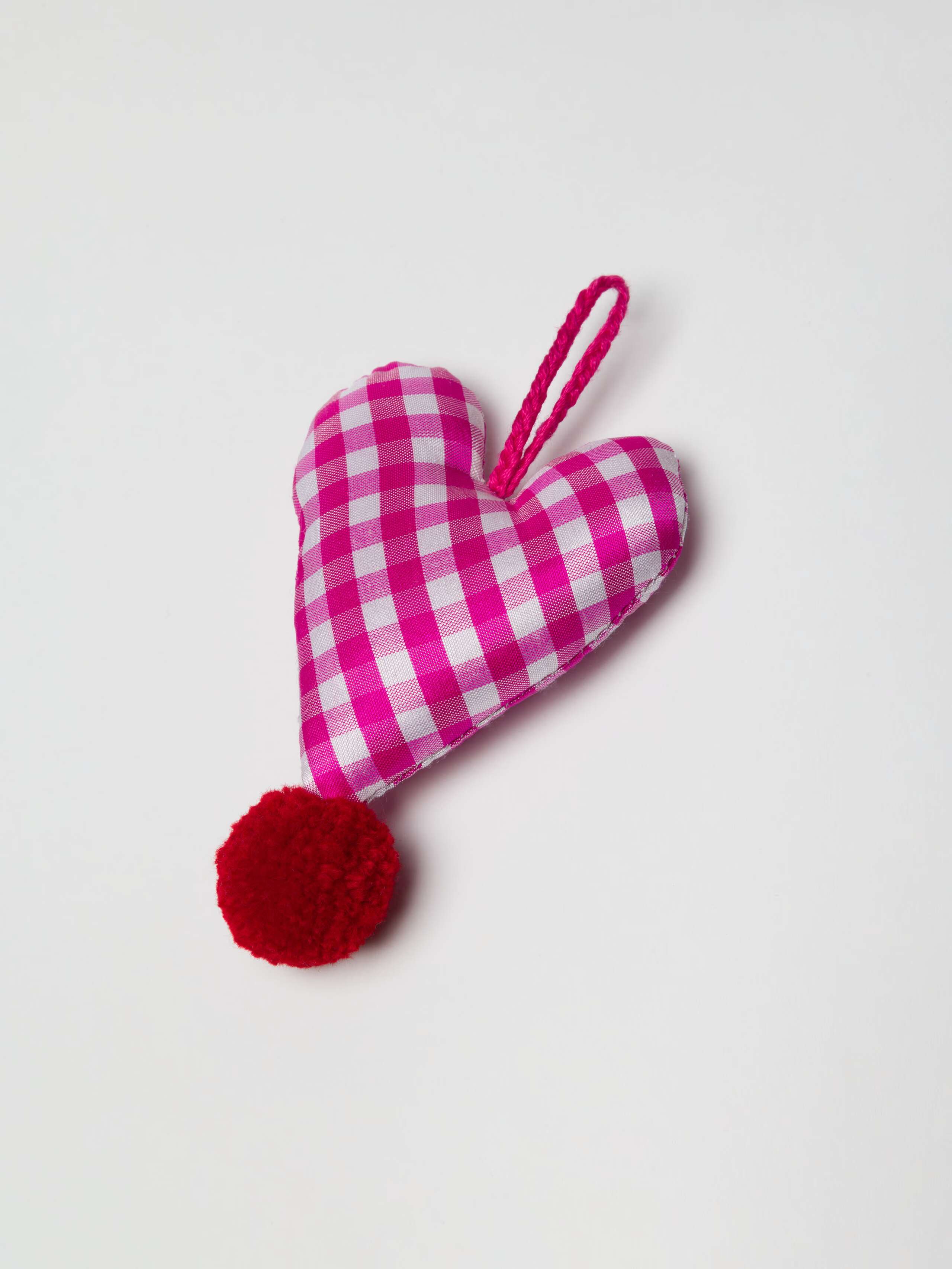 Fancy enSoie keychain, vichy, pink