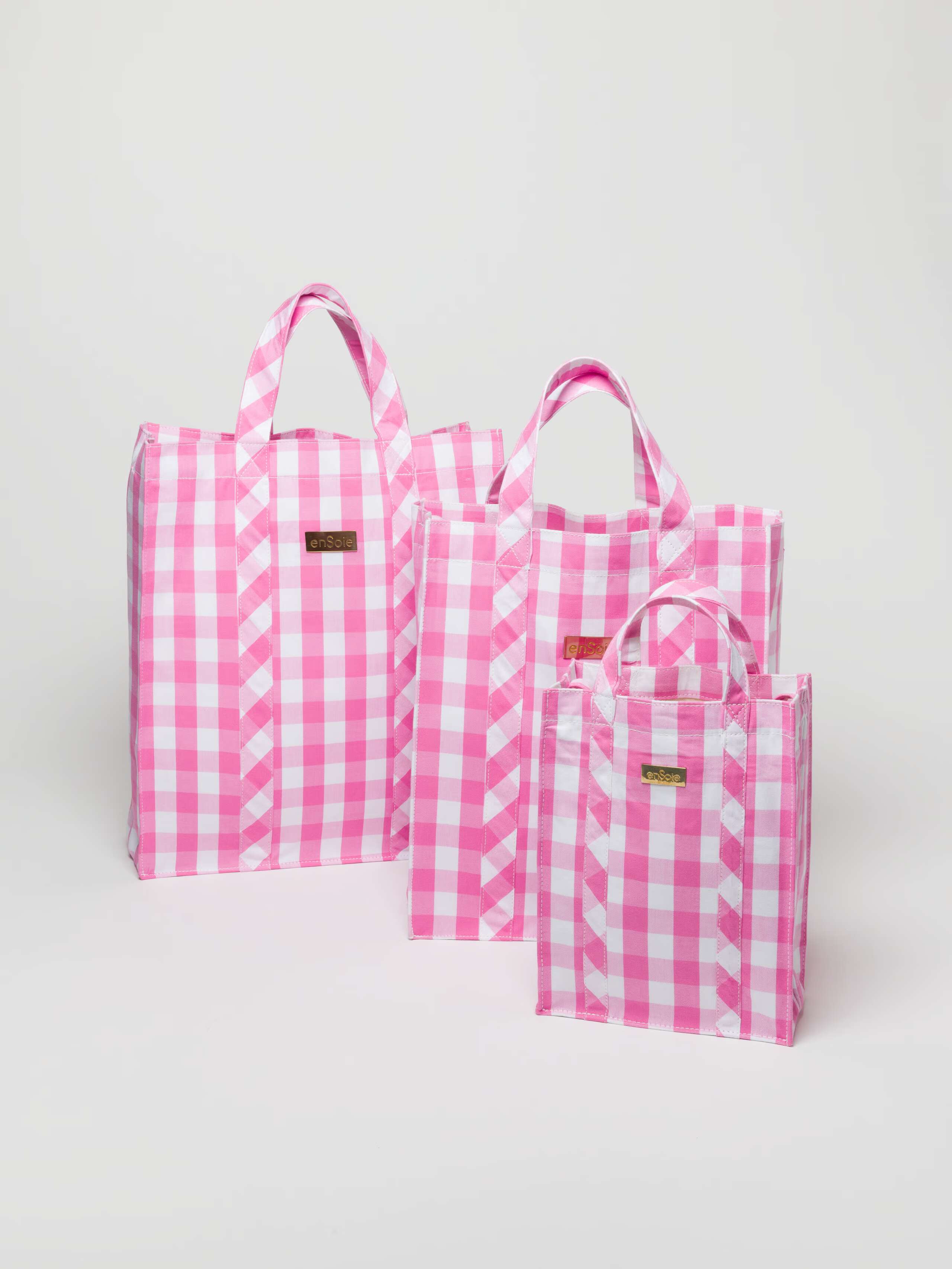 Cabas Bag in Rose Garden, three sizes