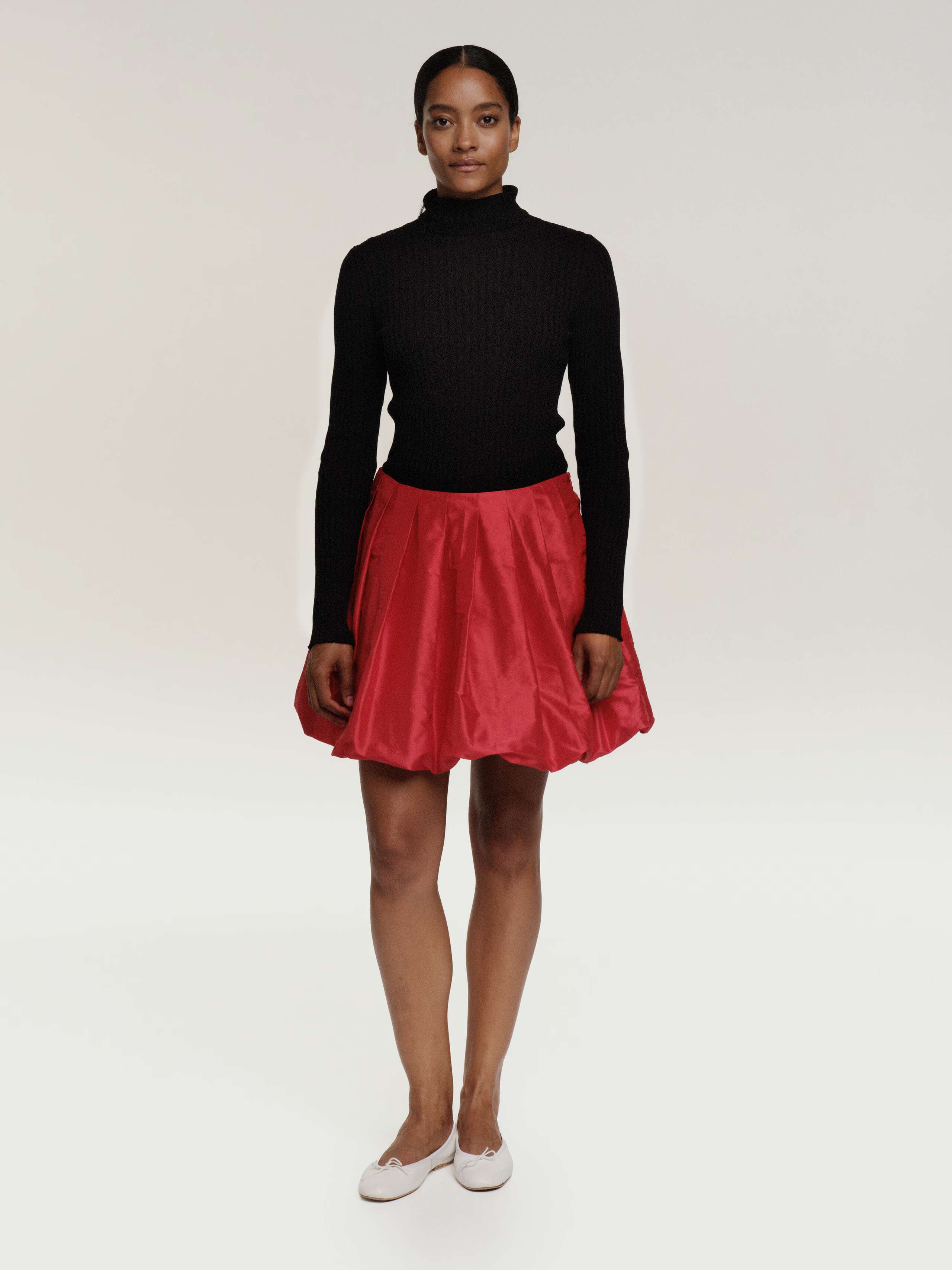 Raquel skirt red doupion