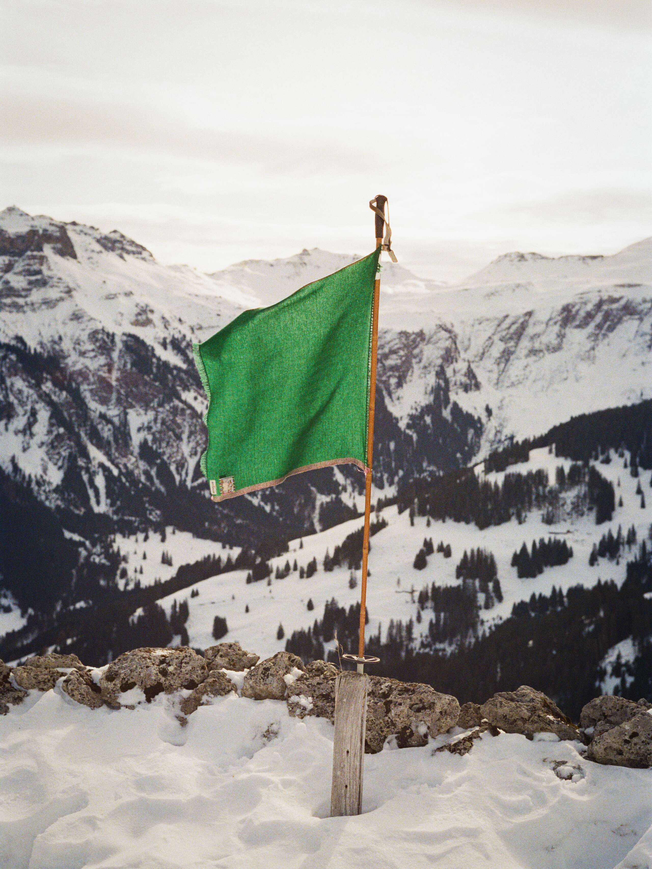 Picture of a green cashmere stole