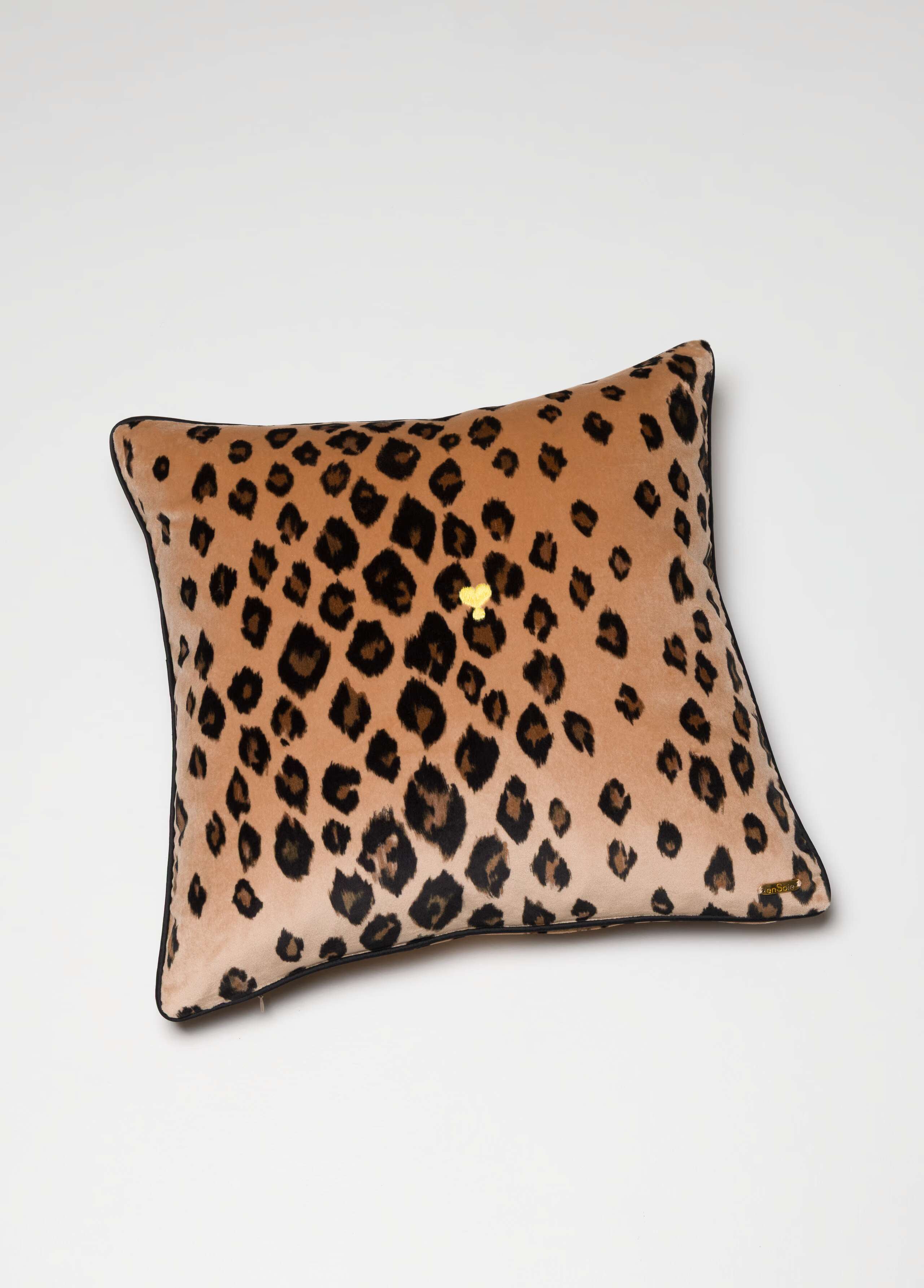Leo print cushion cover