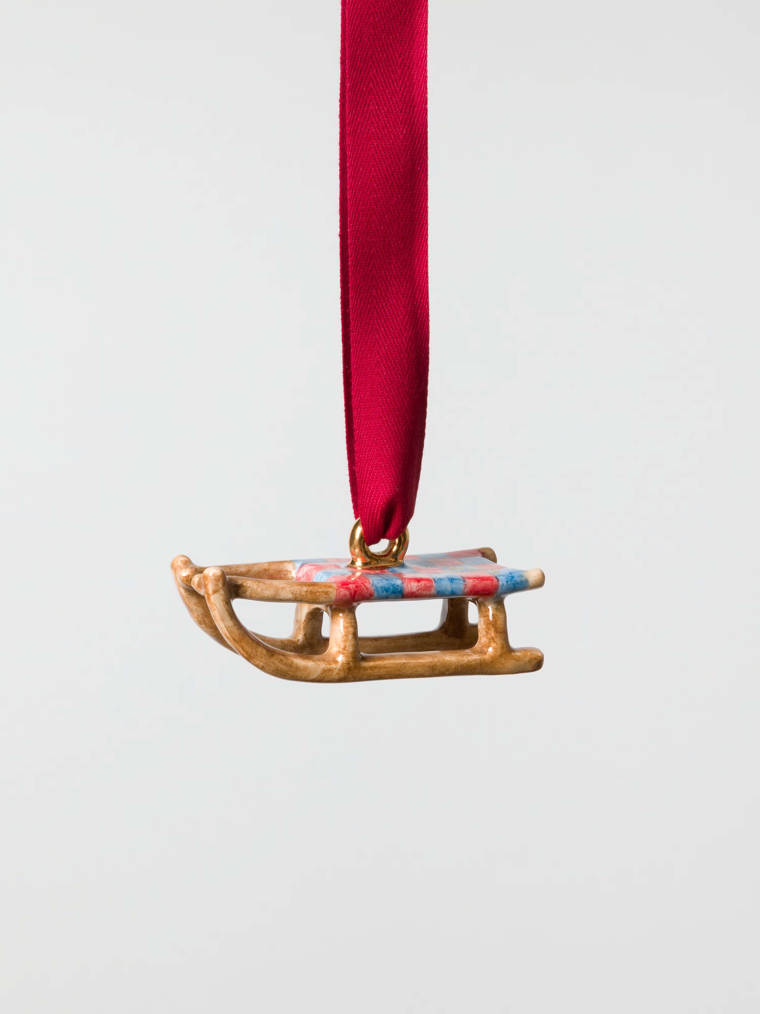 Sledge ceramic ornament
