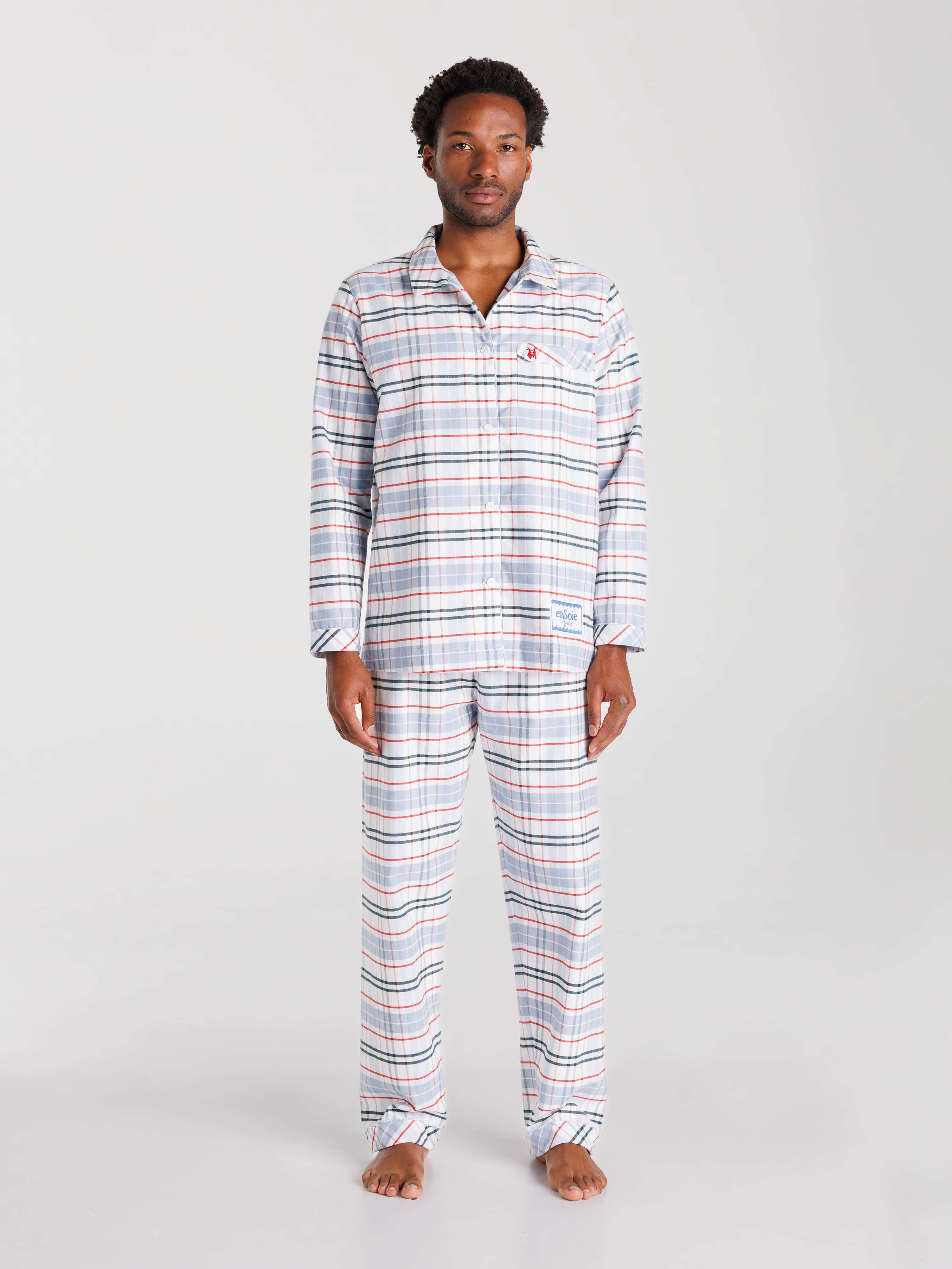 Valentie Pyjamas in Alpine Air check