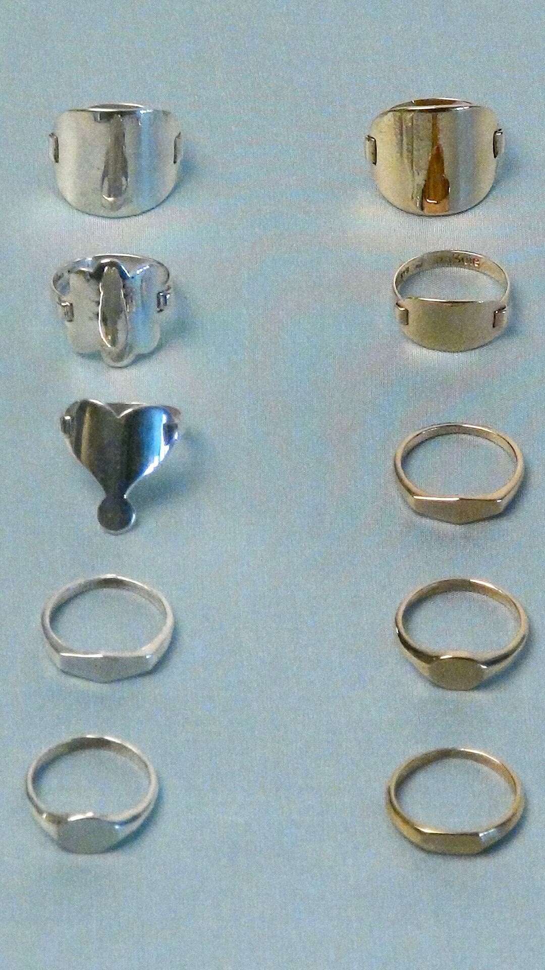 Picture of gold and silver rings