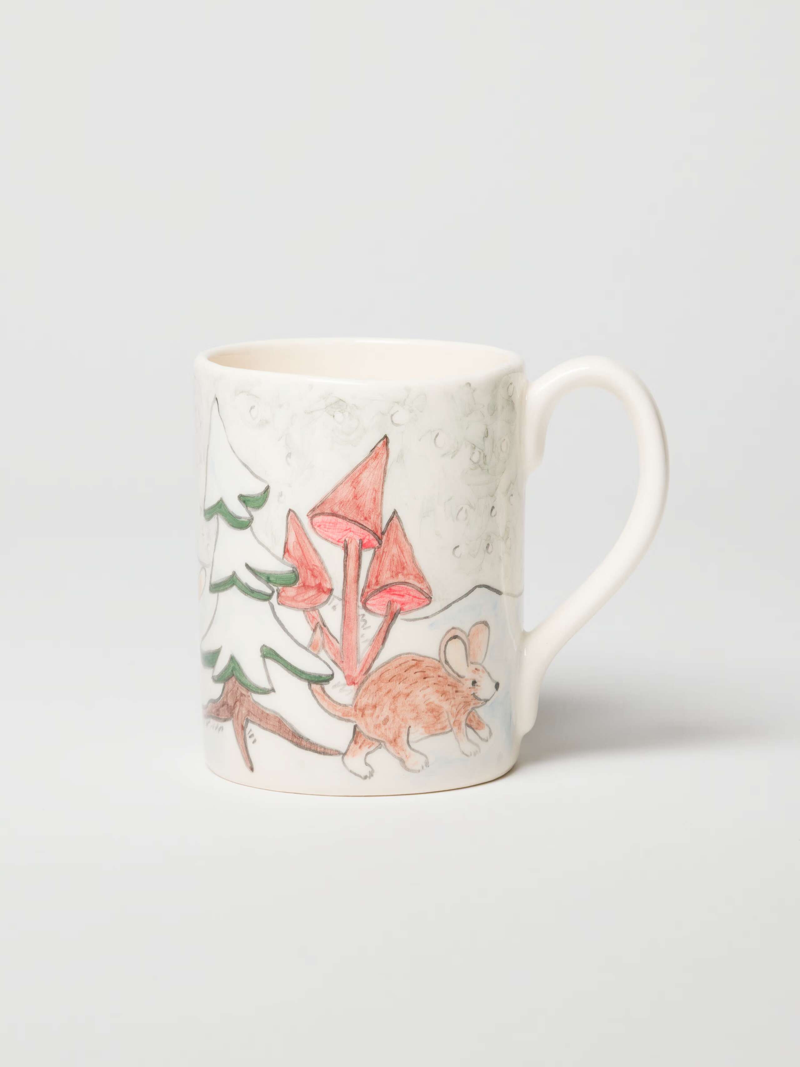 Picture of a mug with winterland painting