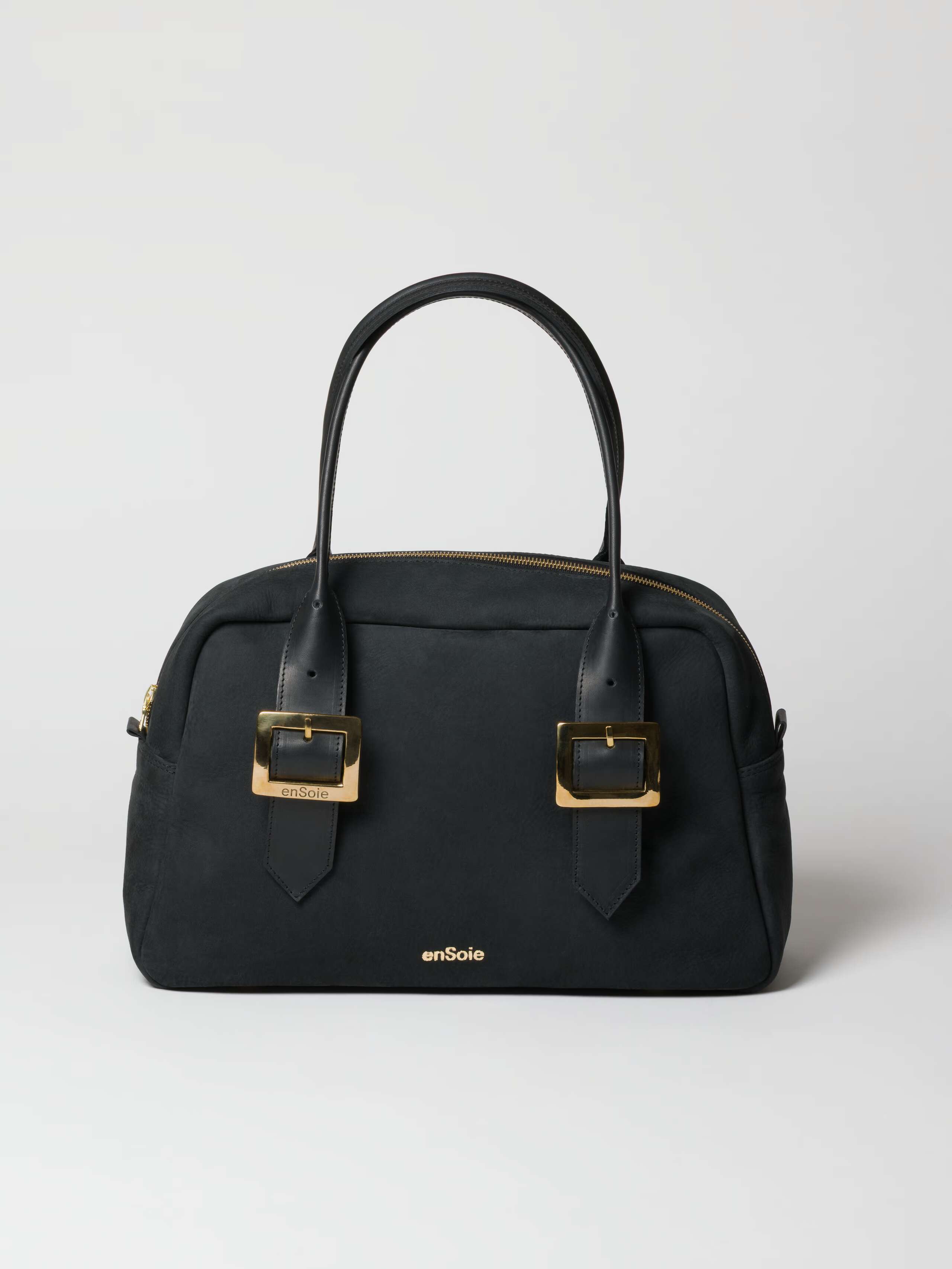 Monique bag black leather nubuck