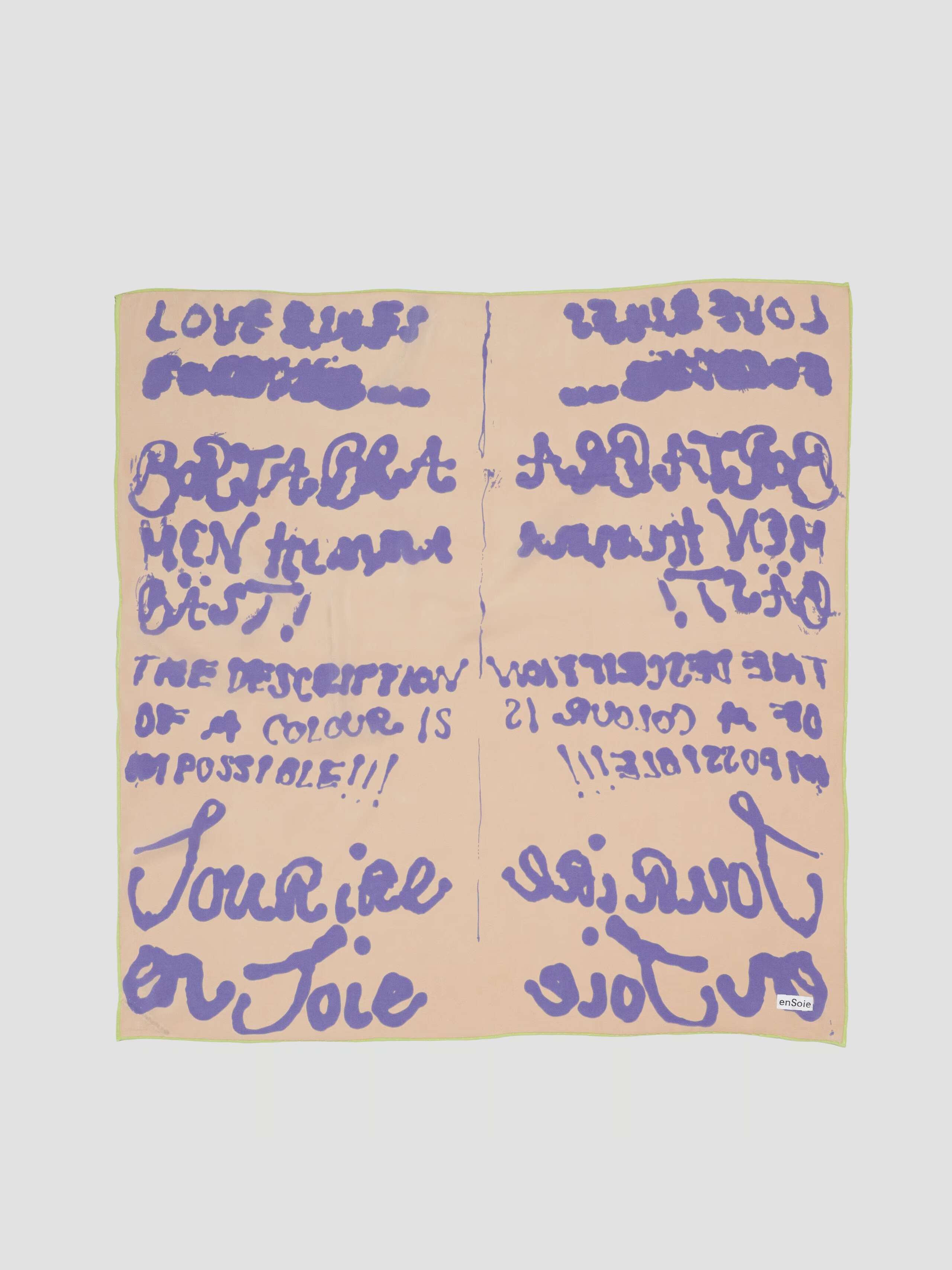 Product Shot of Proverb Crepe de Chine Foulard in beige 