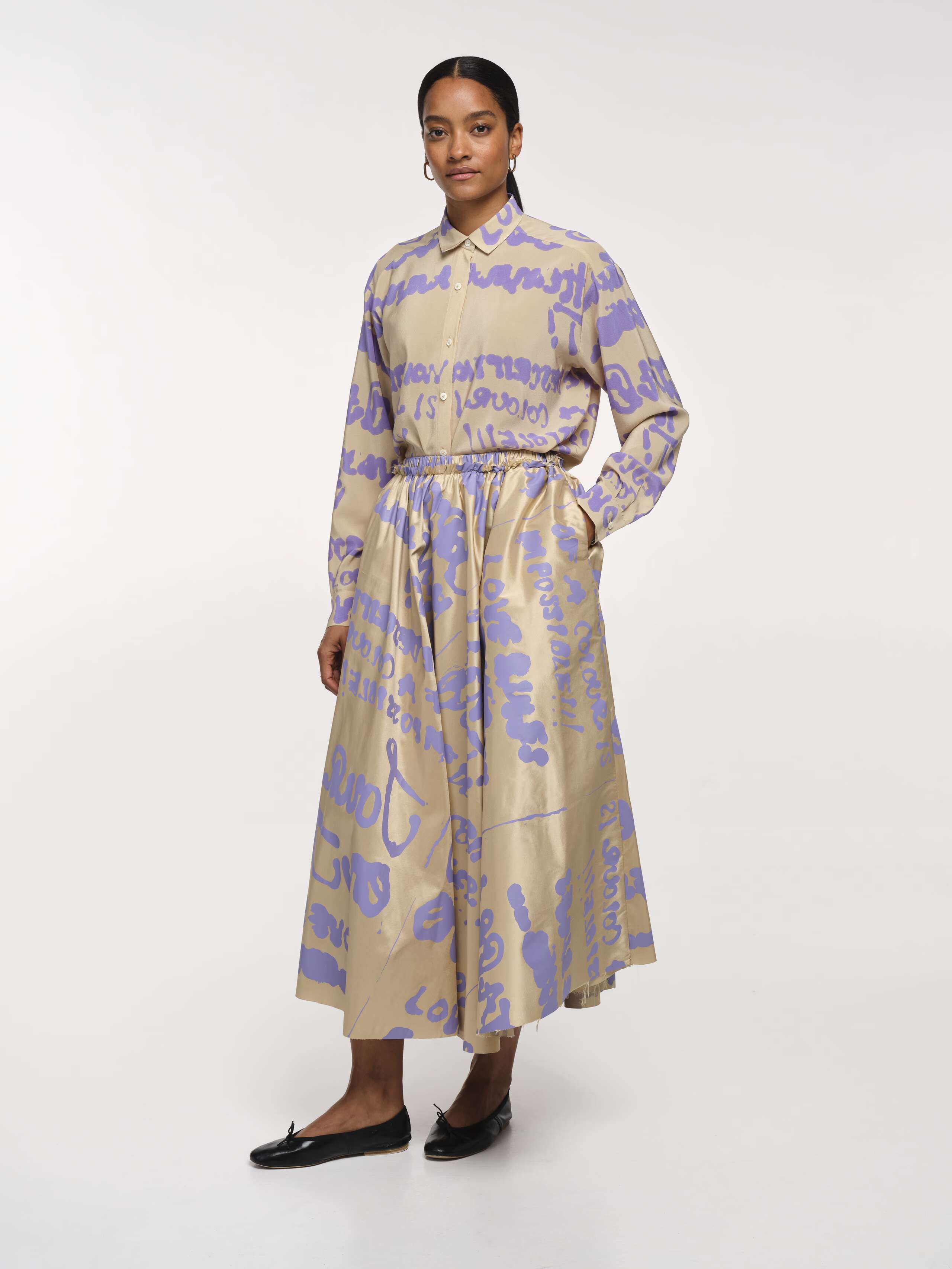 Berta proverb skirt in beige