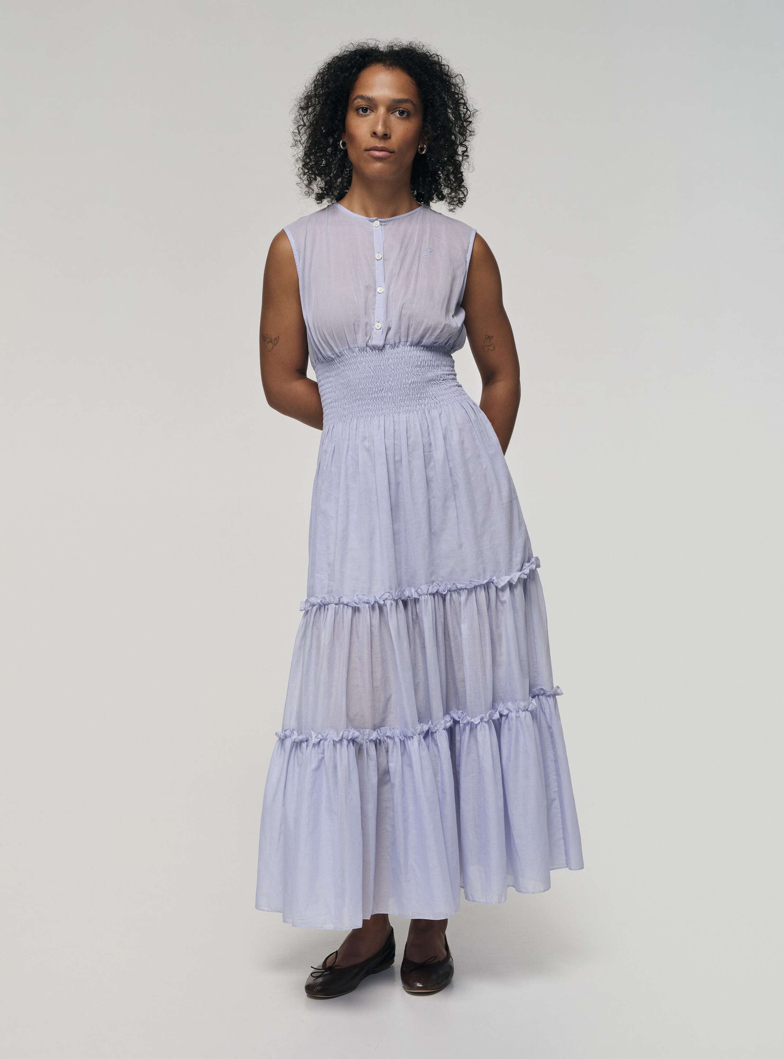 Ashley dress in light blue