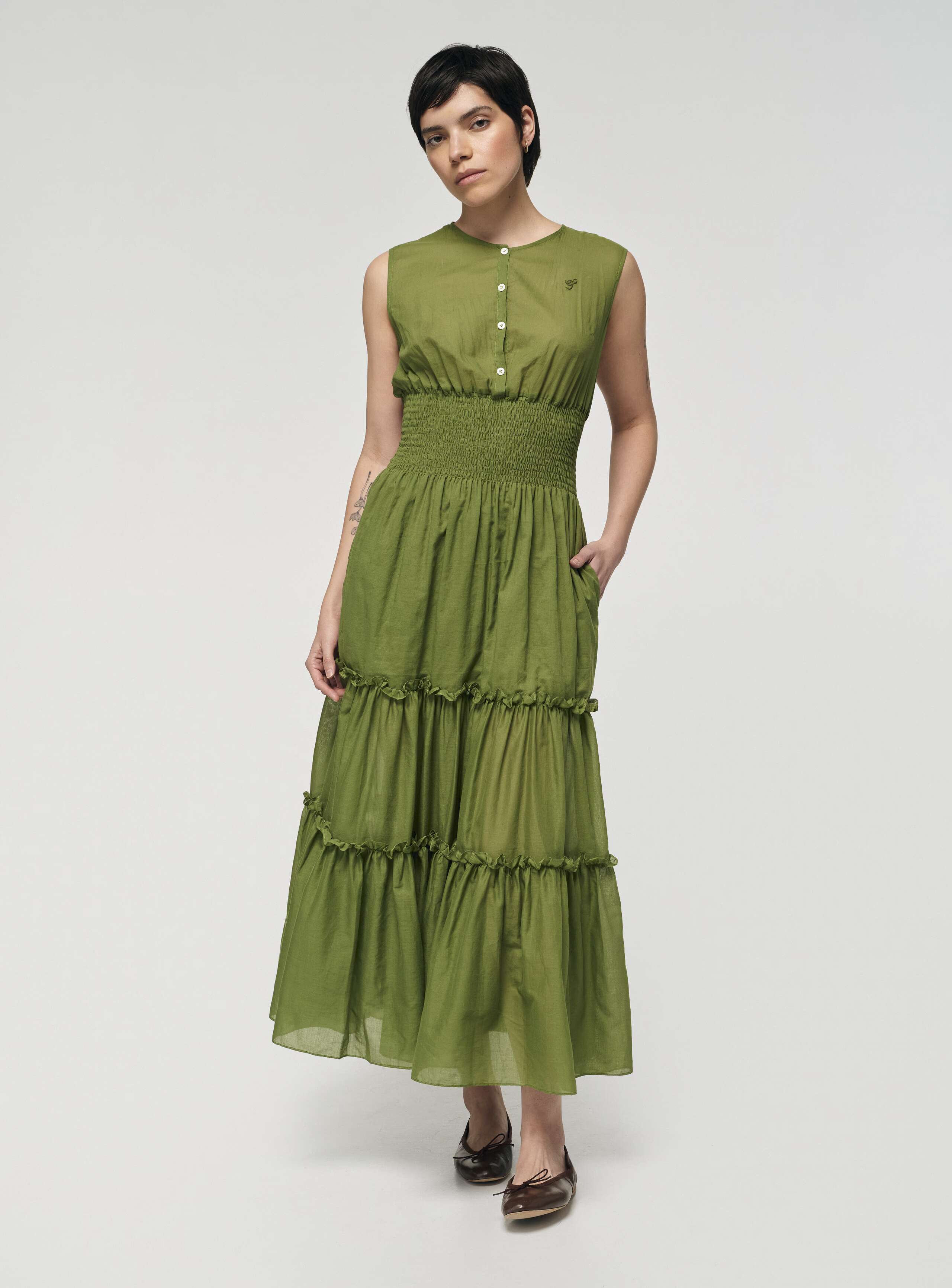 Ashley dress in light green