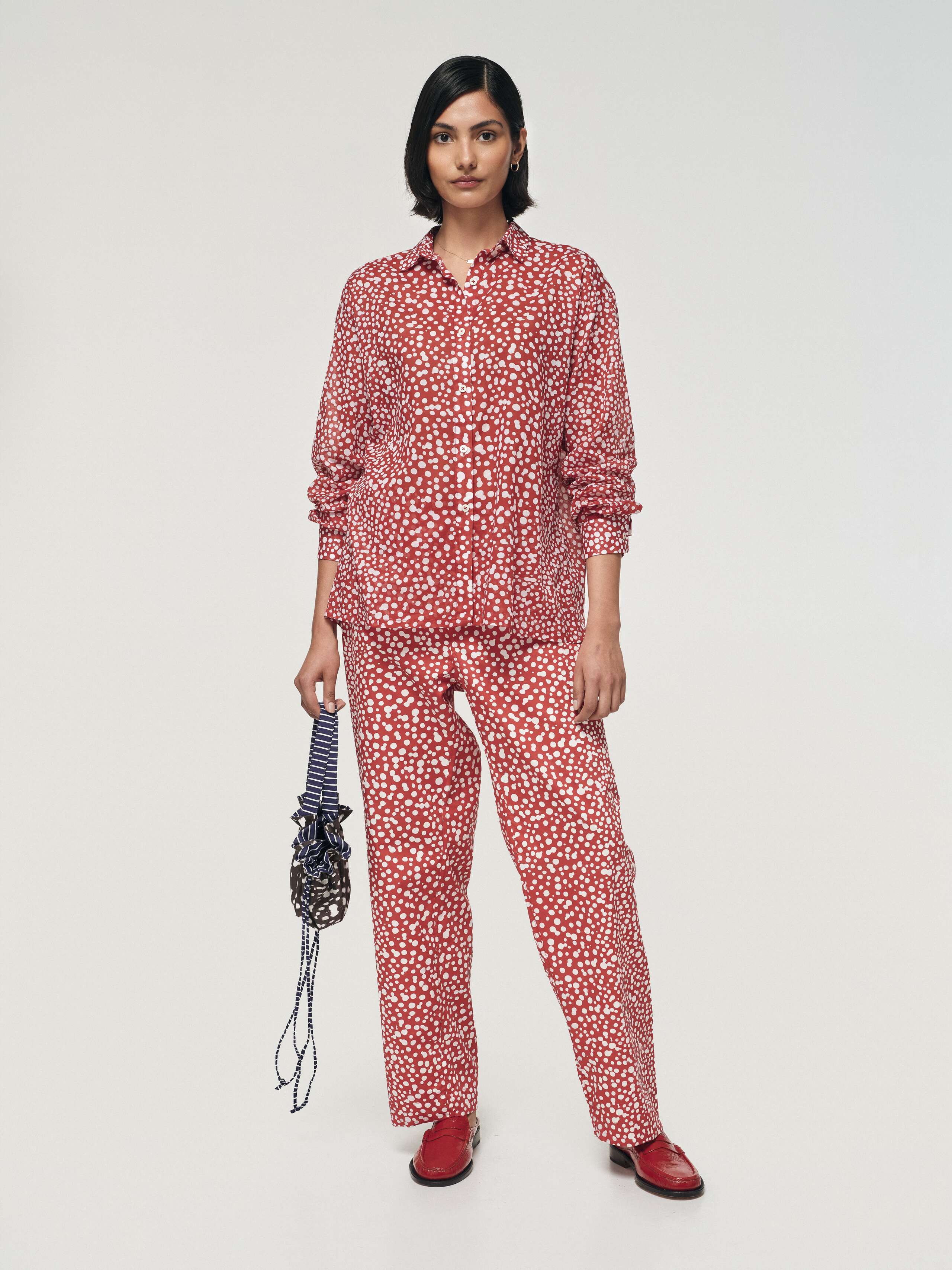 Kumi pants red dot print