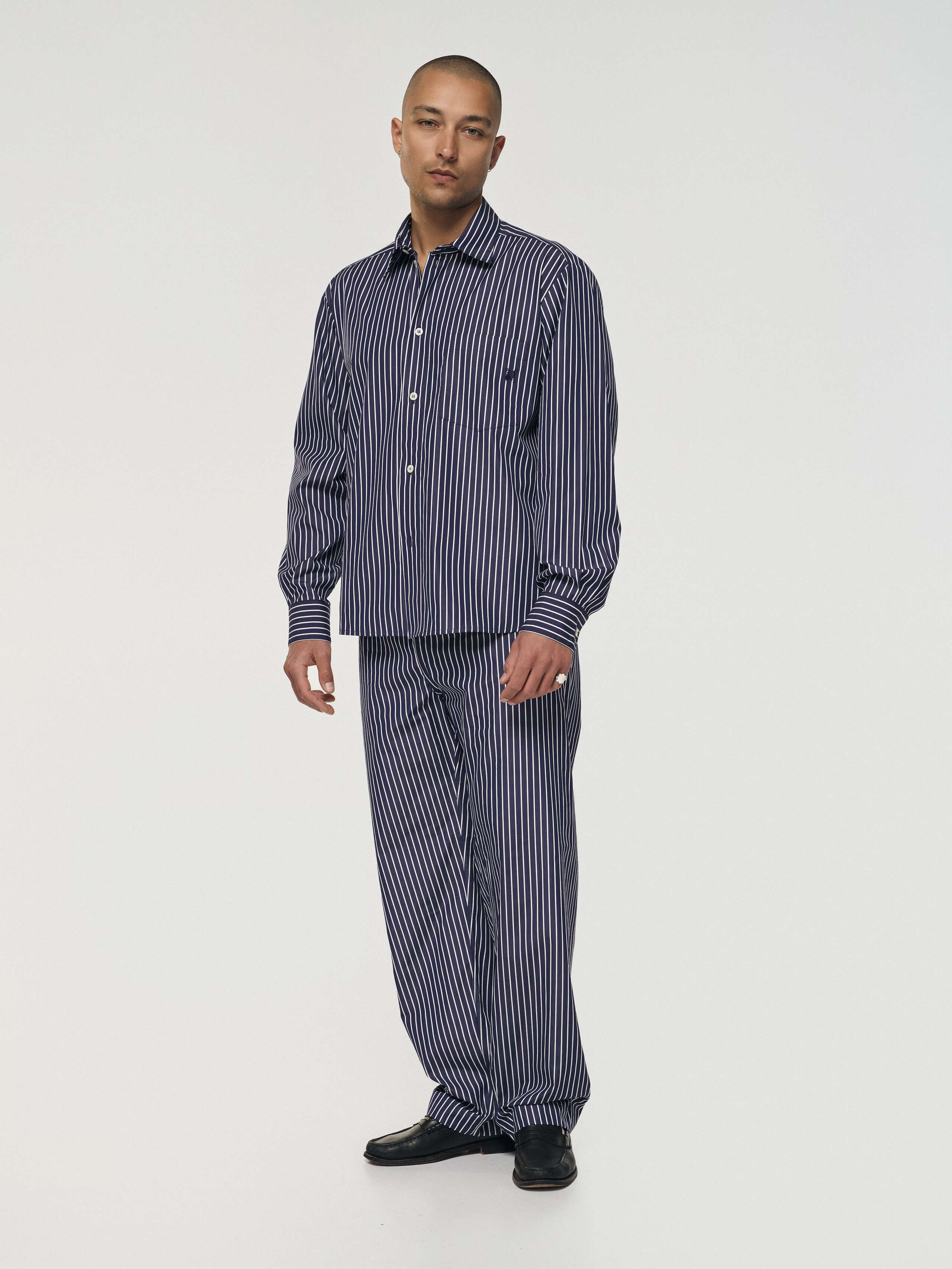 Kumi pants in navy stripes