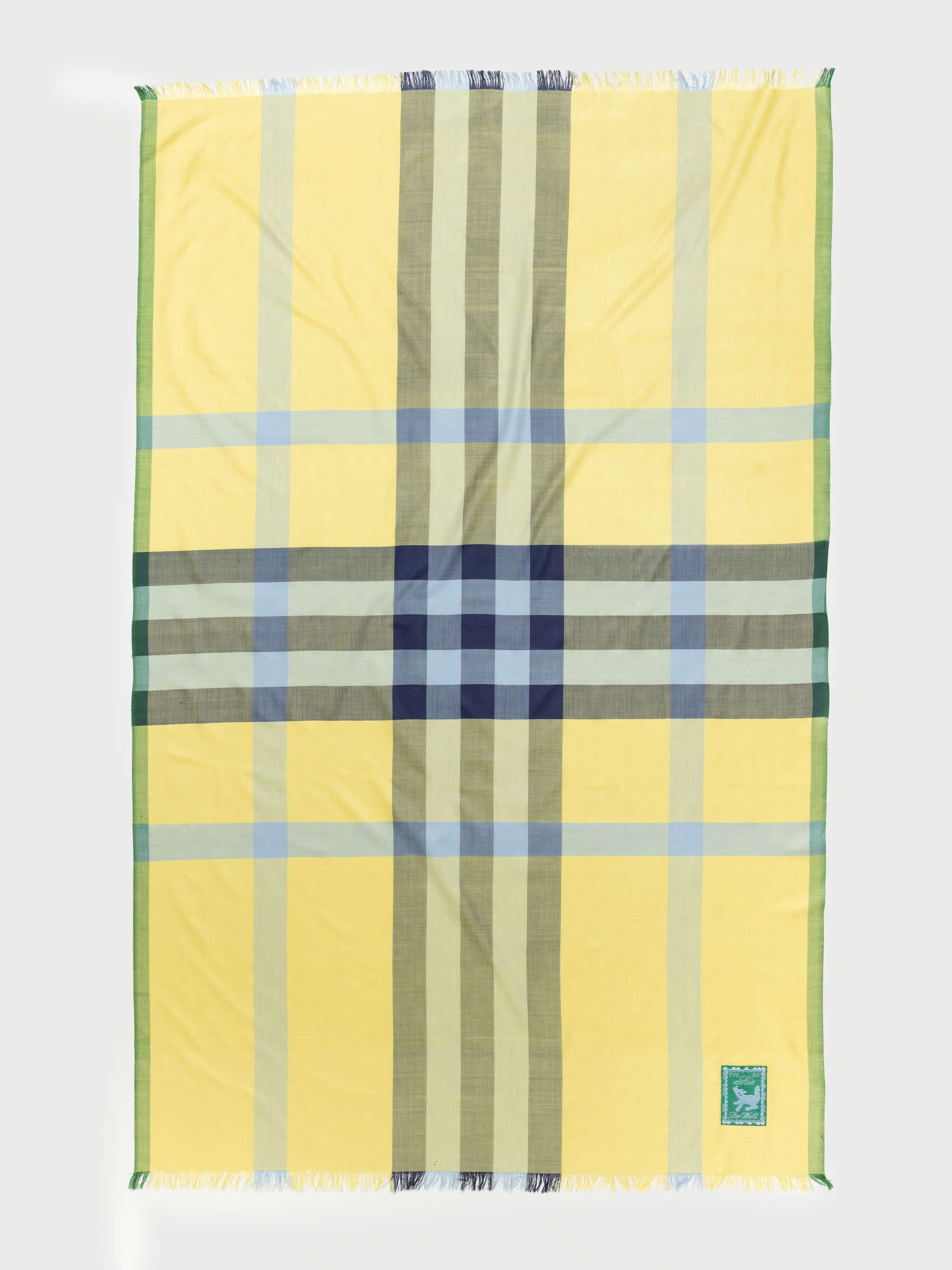 Full product shot of Satu Scarf 160 in Forget Me Knot 