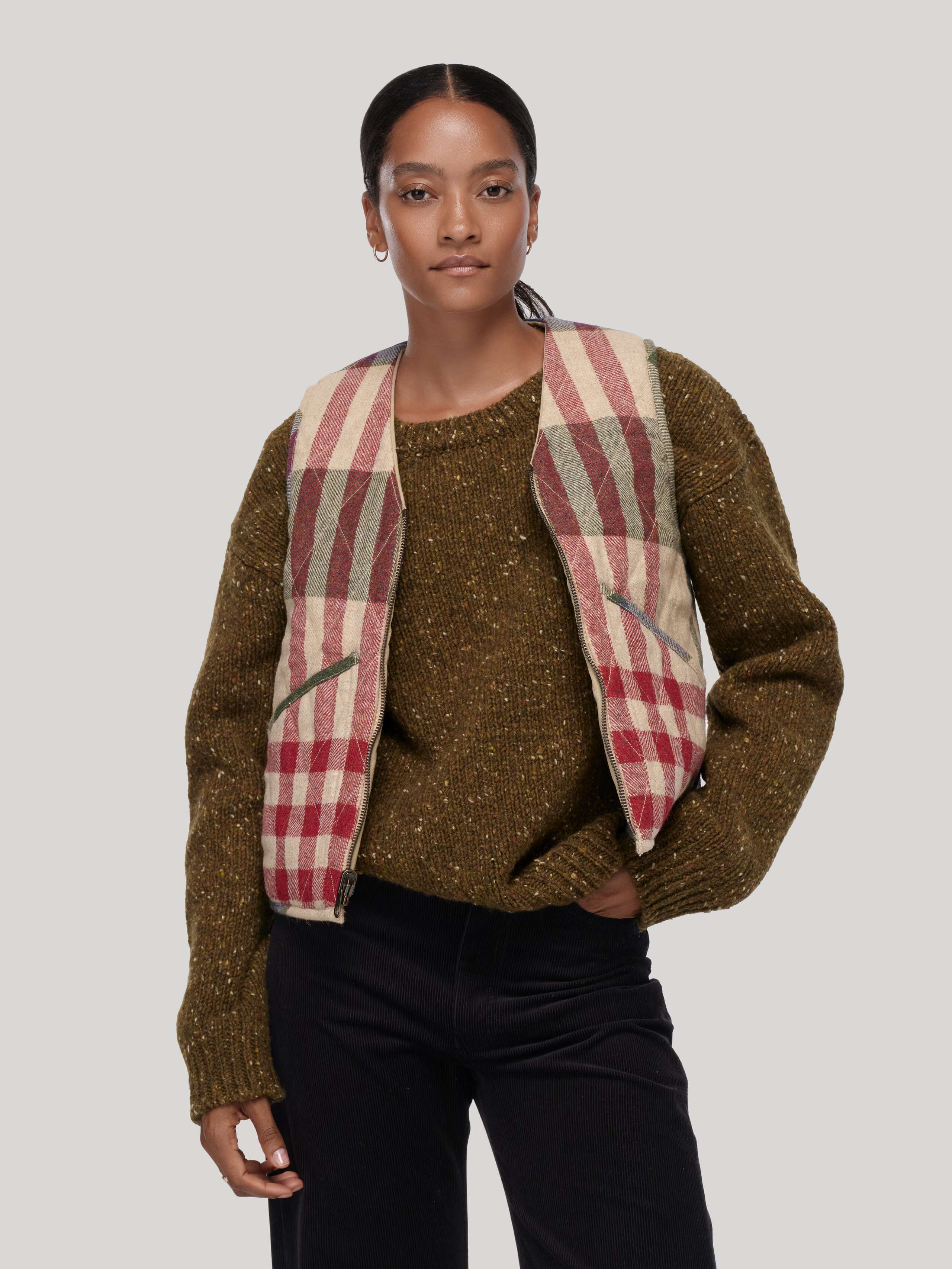 Bobby vest, reversible