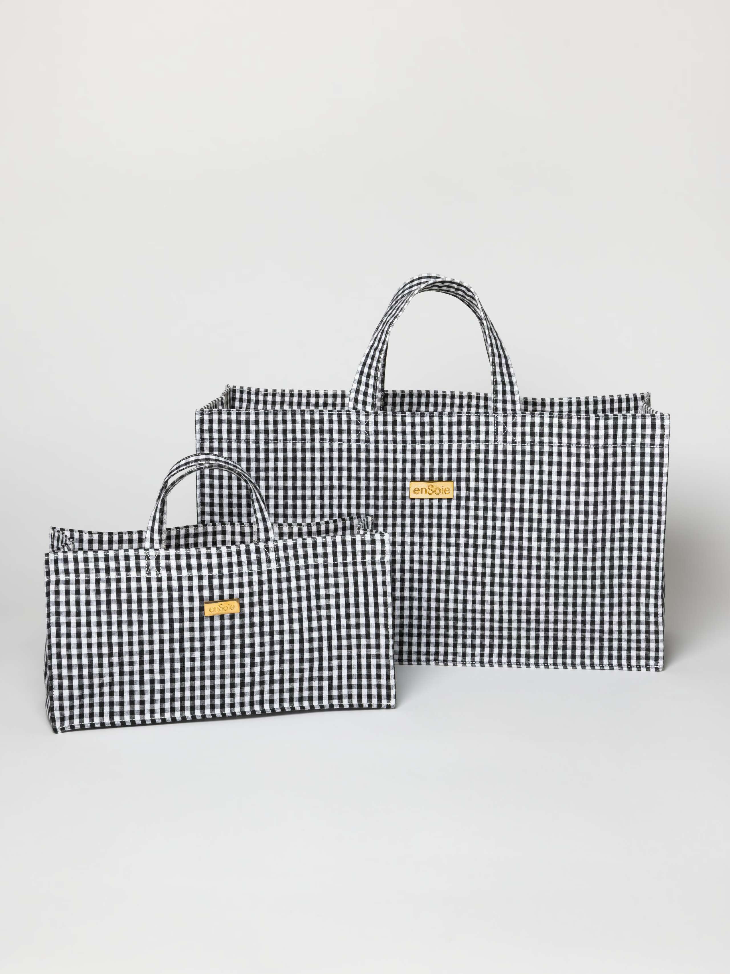 Flûte bag in vichy Black