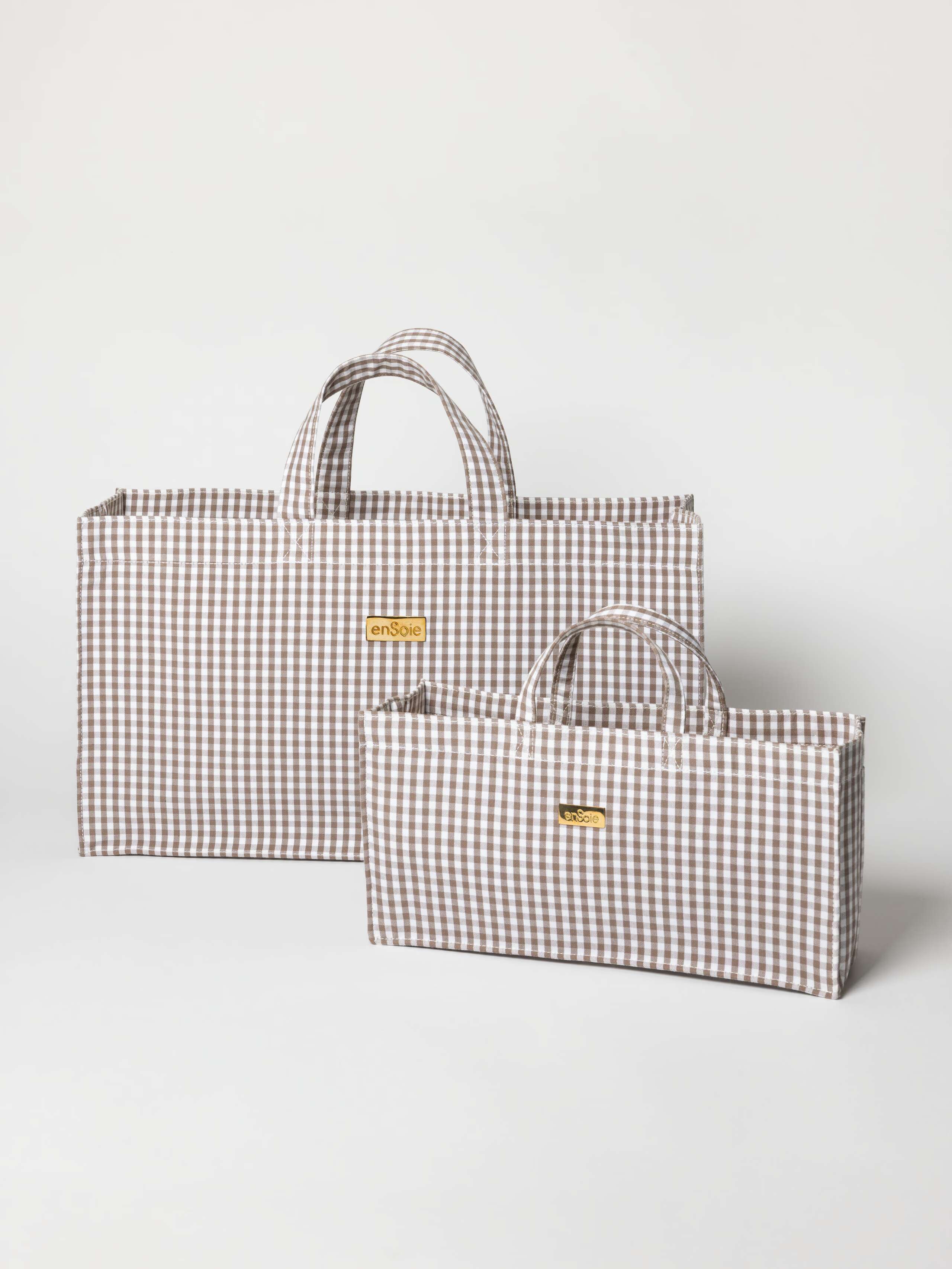 Flûte bag in vichy Moonrock