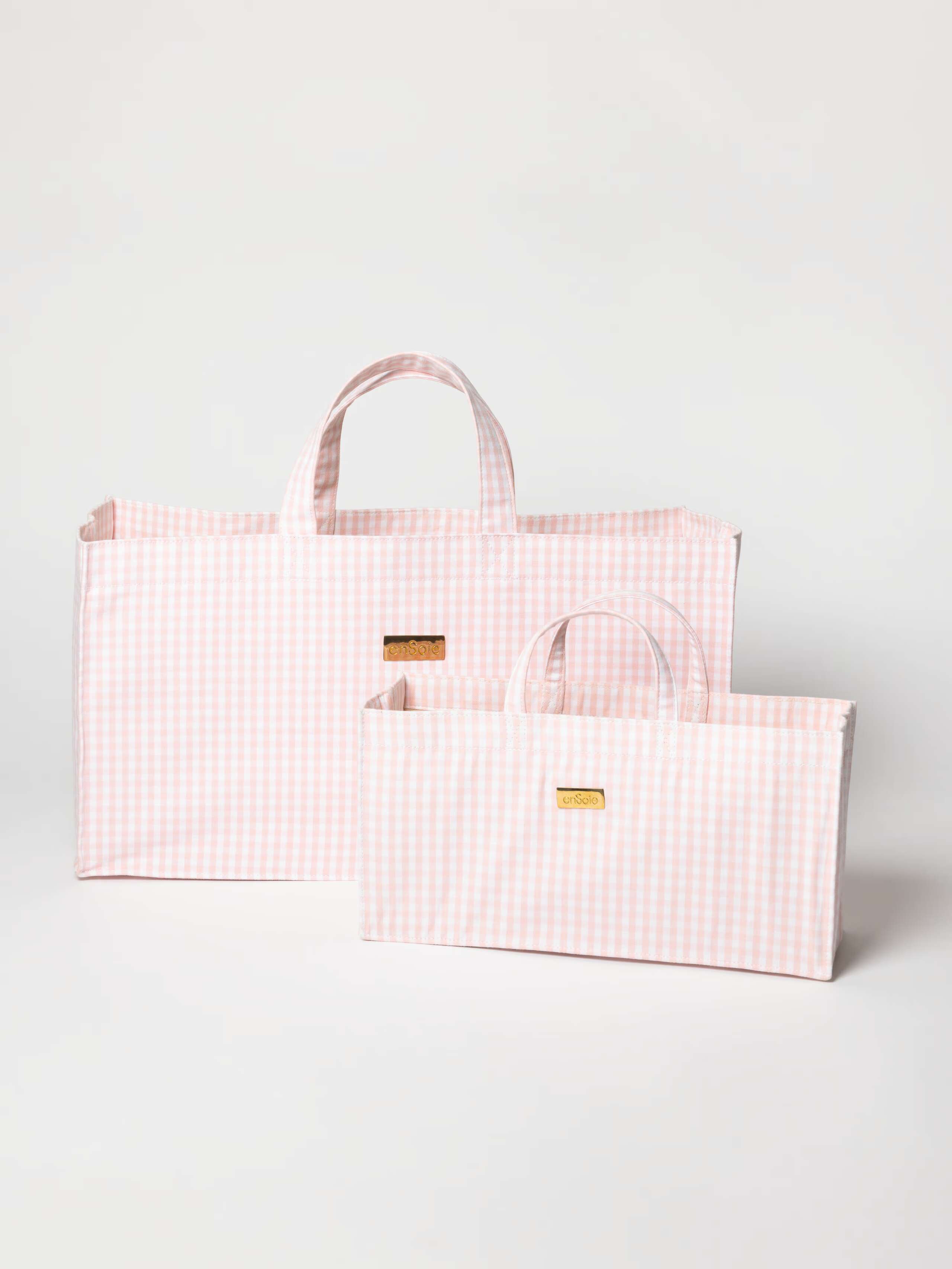 Flûte bag in vichy Candy pink