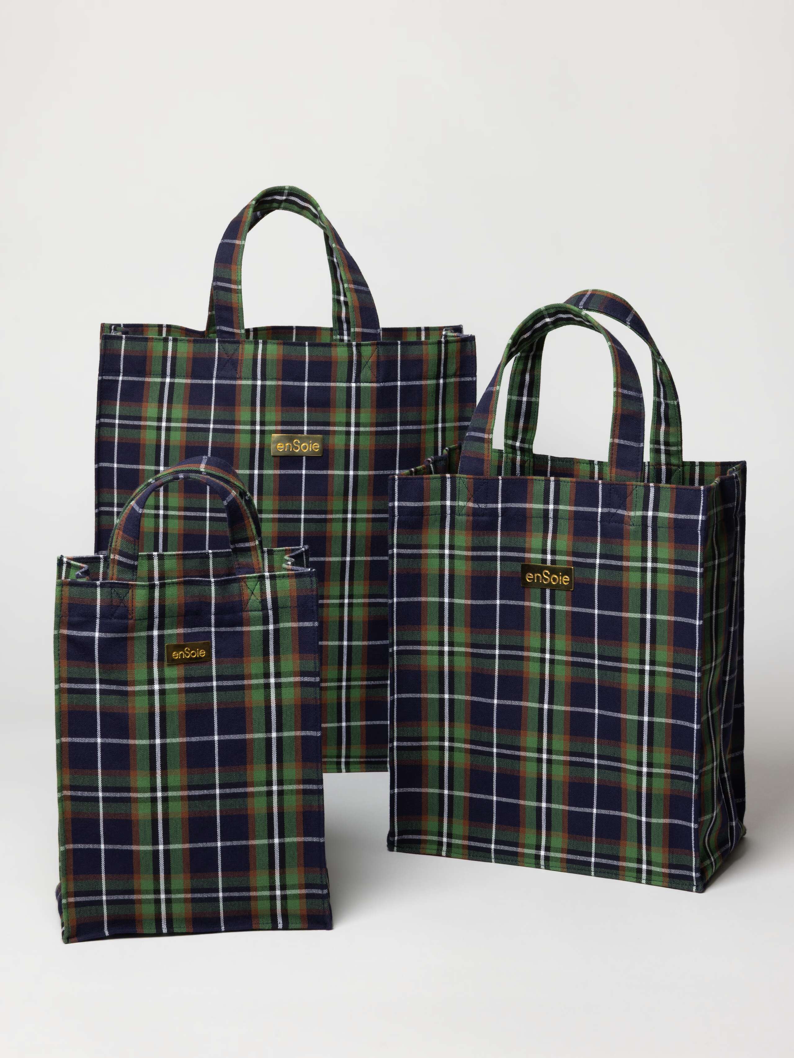 Product Shot of Cabas Bag (All Sizes) in Talbert Check 